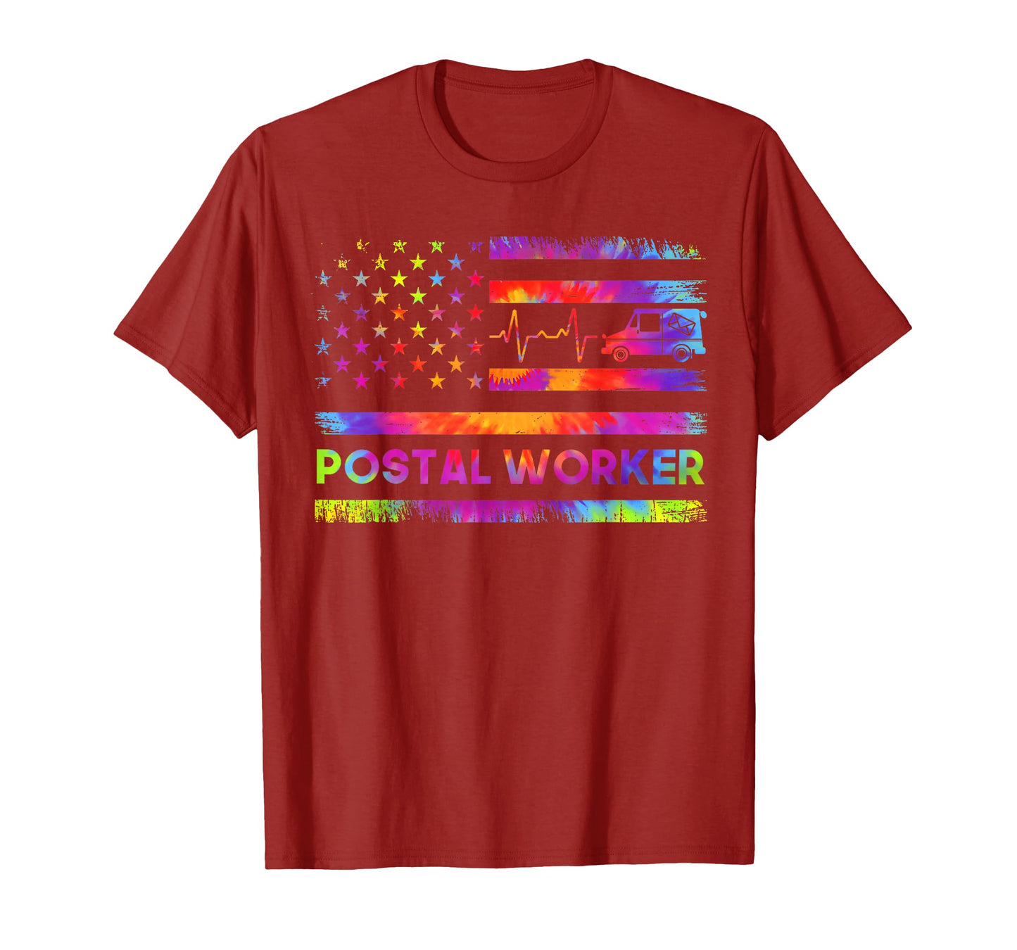 Postal Worker Vintage USA American Flag US Postal Service T-Shirt