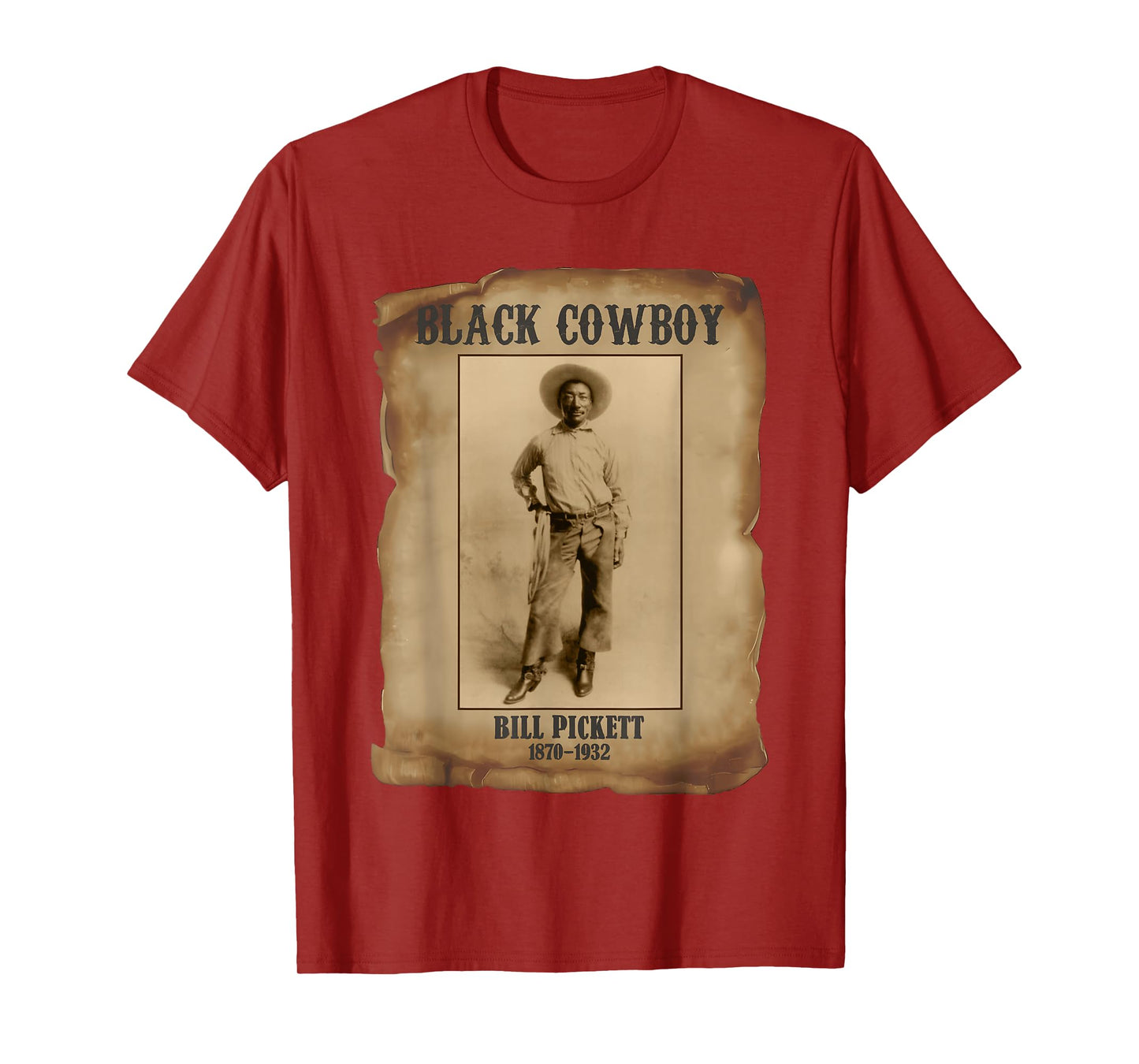 Bill Pickett Black Cowboy Rodeo Legend African American T-Shirt