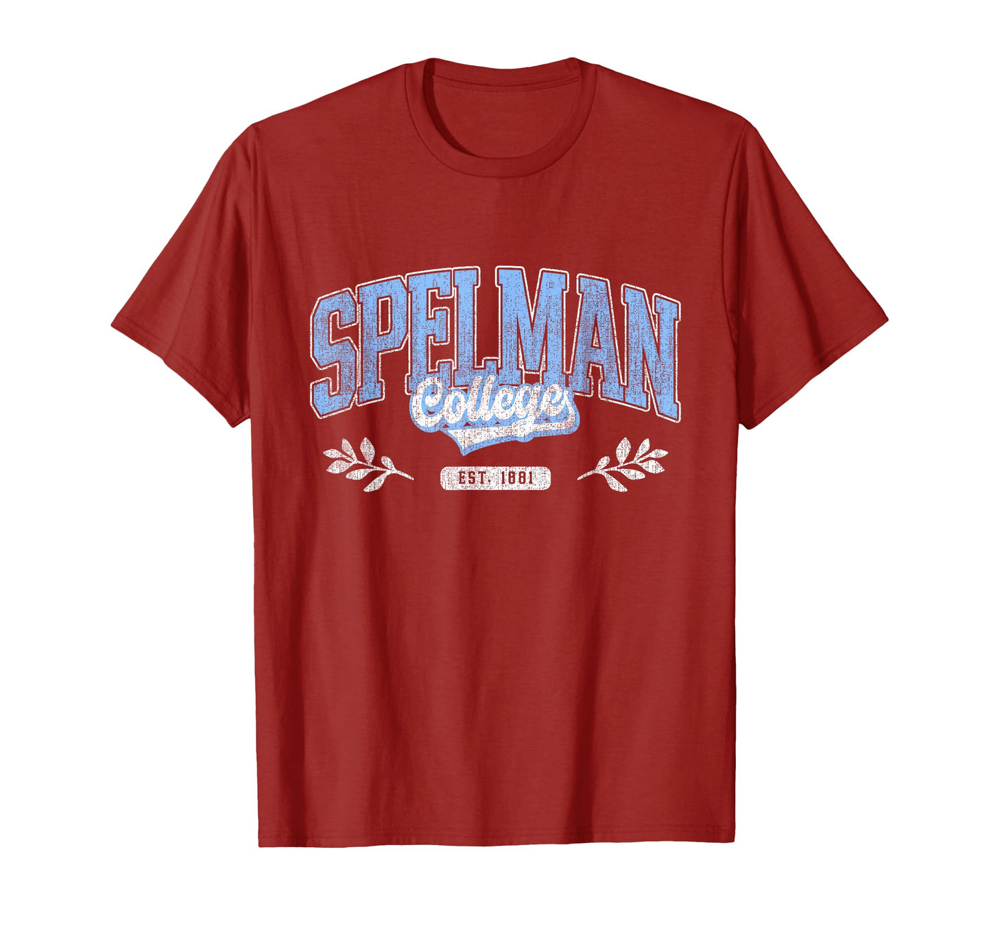 Men Women Spelman Arch Retro Athletic Sports Tee T-Shirt