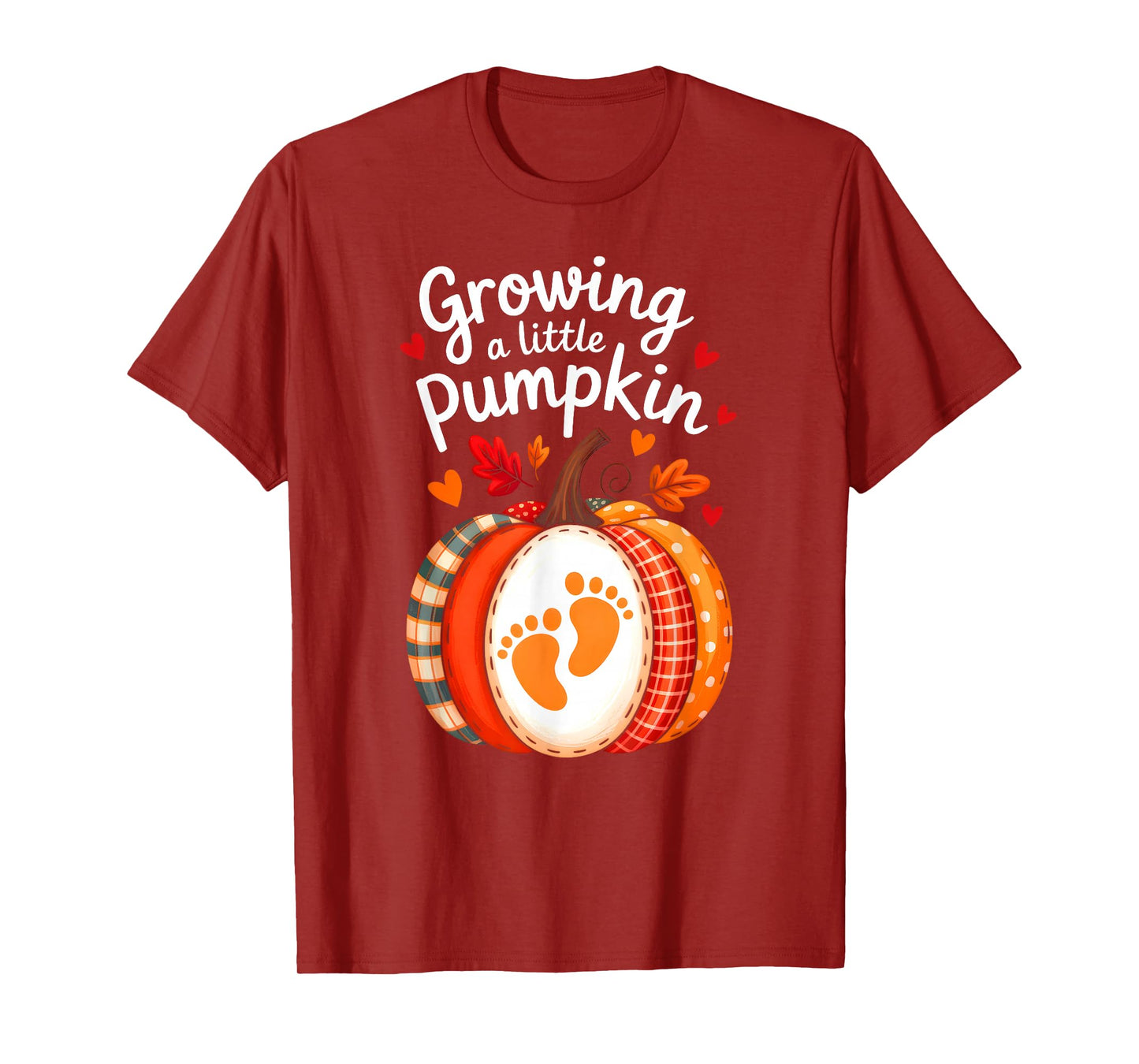 Growing A Little Pumpkin Maternity Pregnancy Thanksgiving T-Shirt