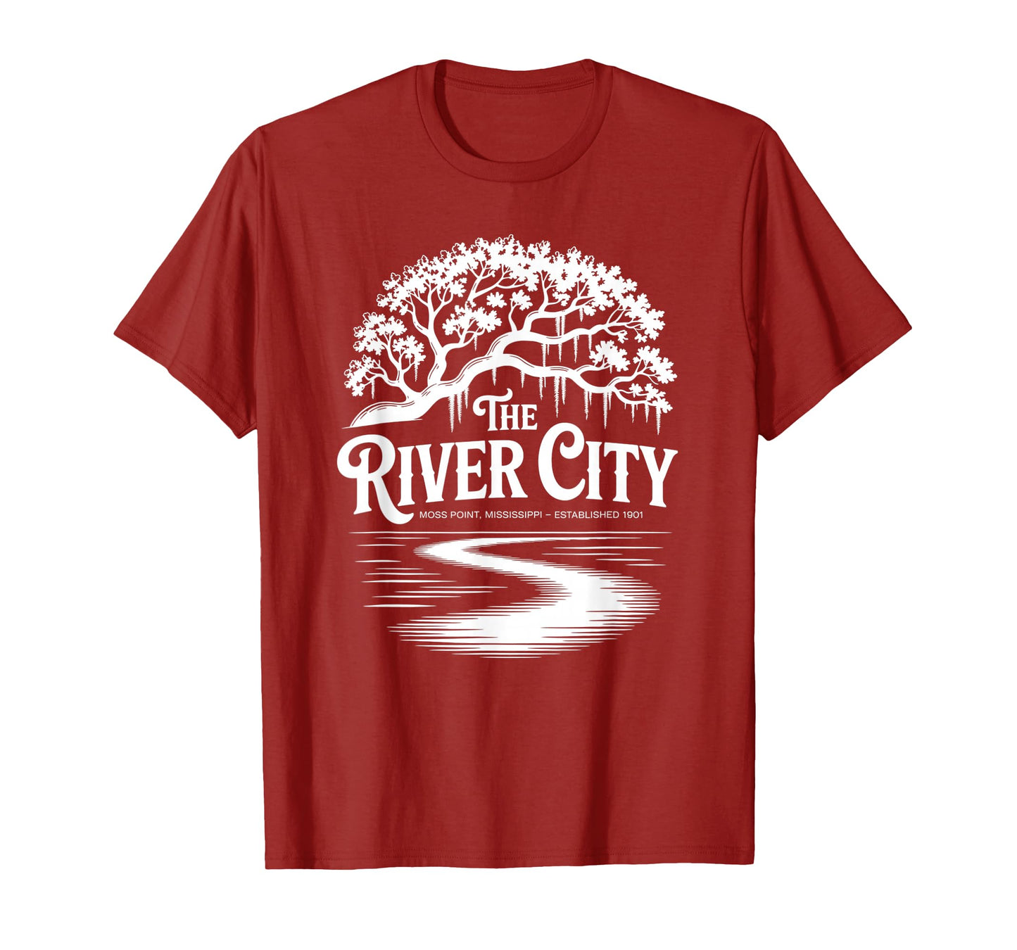 The River City Moss Point Live Oak est. 1901 T-Shirt