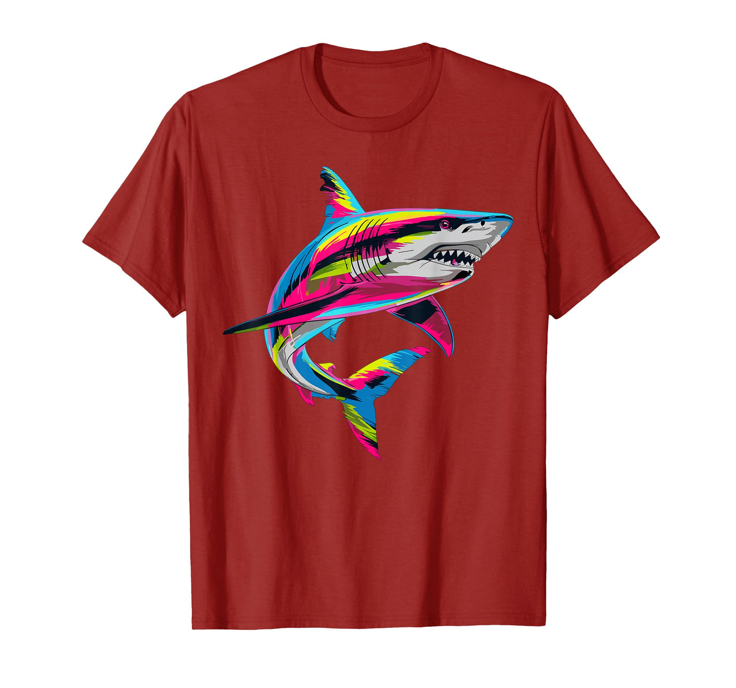 Shark Animal Biology Sea Colorful Shark Lover T-Shirt