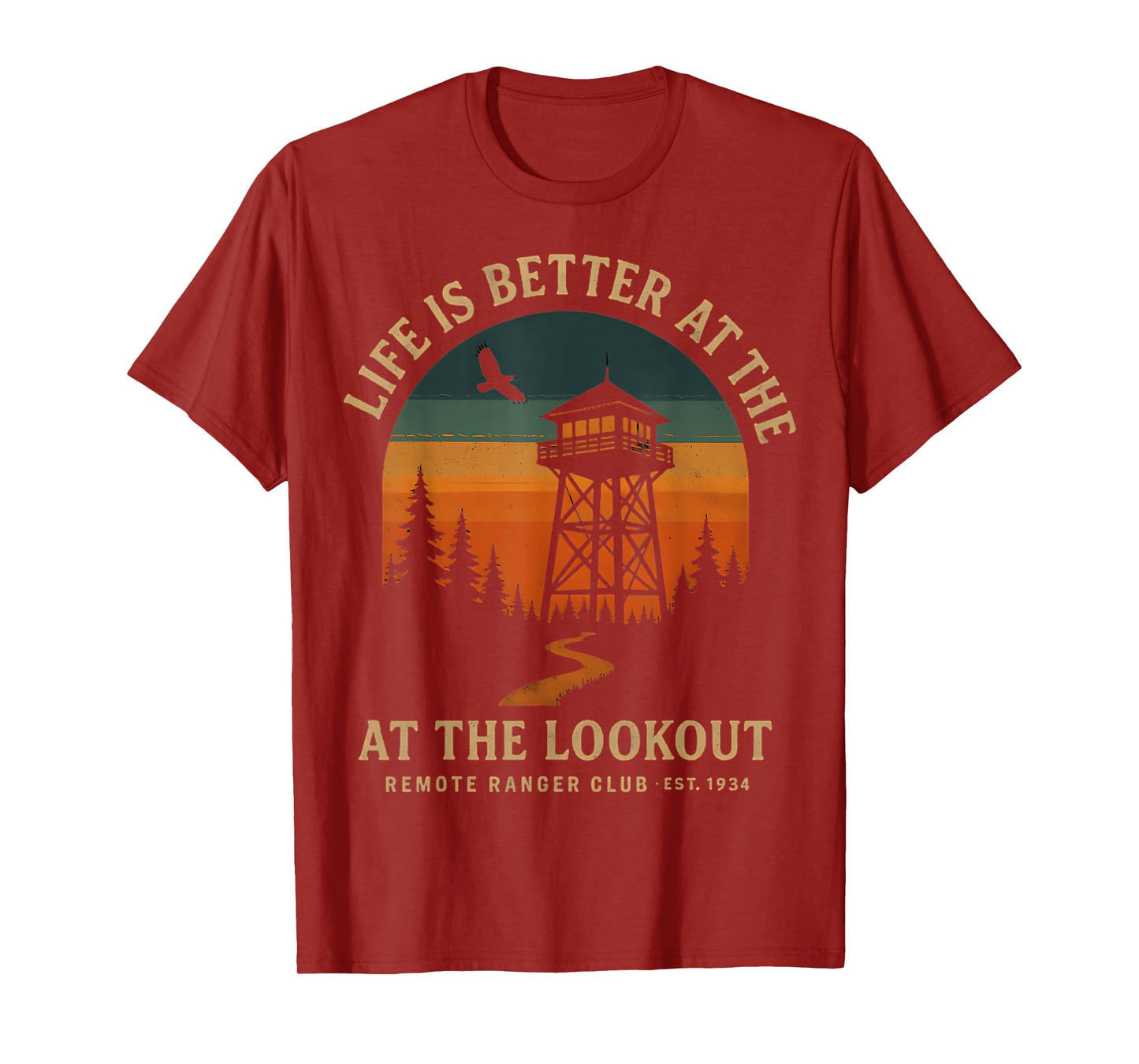 Life is Better at the Lookout Sunset Tower T-Shirt