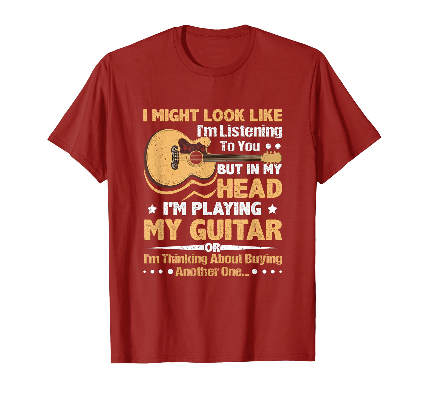 Guitar Shirt for Men - Funny Musician Guitar Graphic T-Shirt
