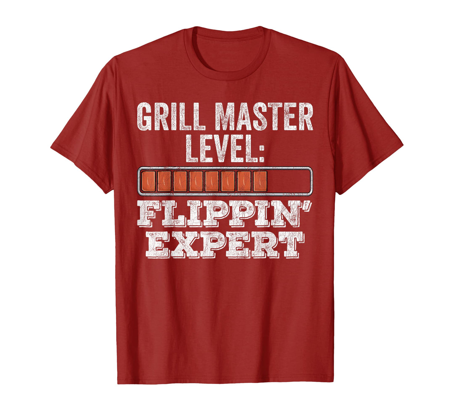 BBQ Grill Dad, Vintage Grill Master Level Flippin' Expert T-Shirt