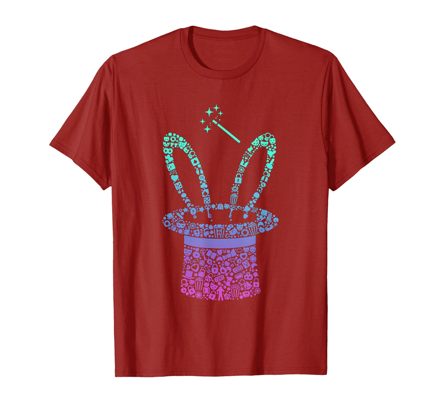 Magician Hat Magic Icons Wizard Magic Performer Costume T-Shirt