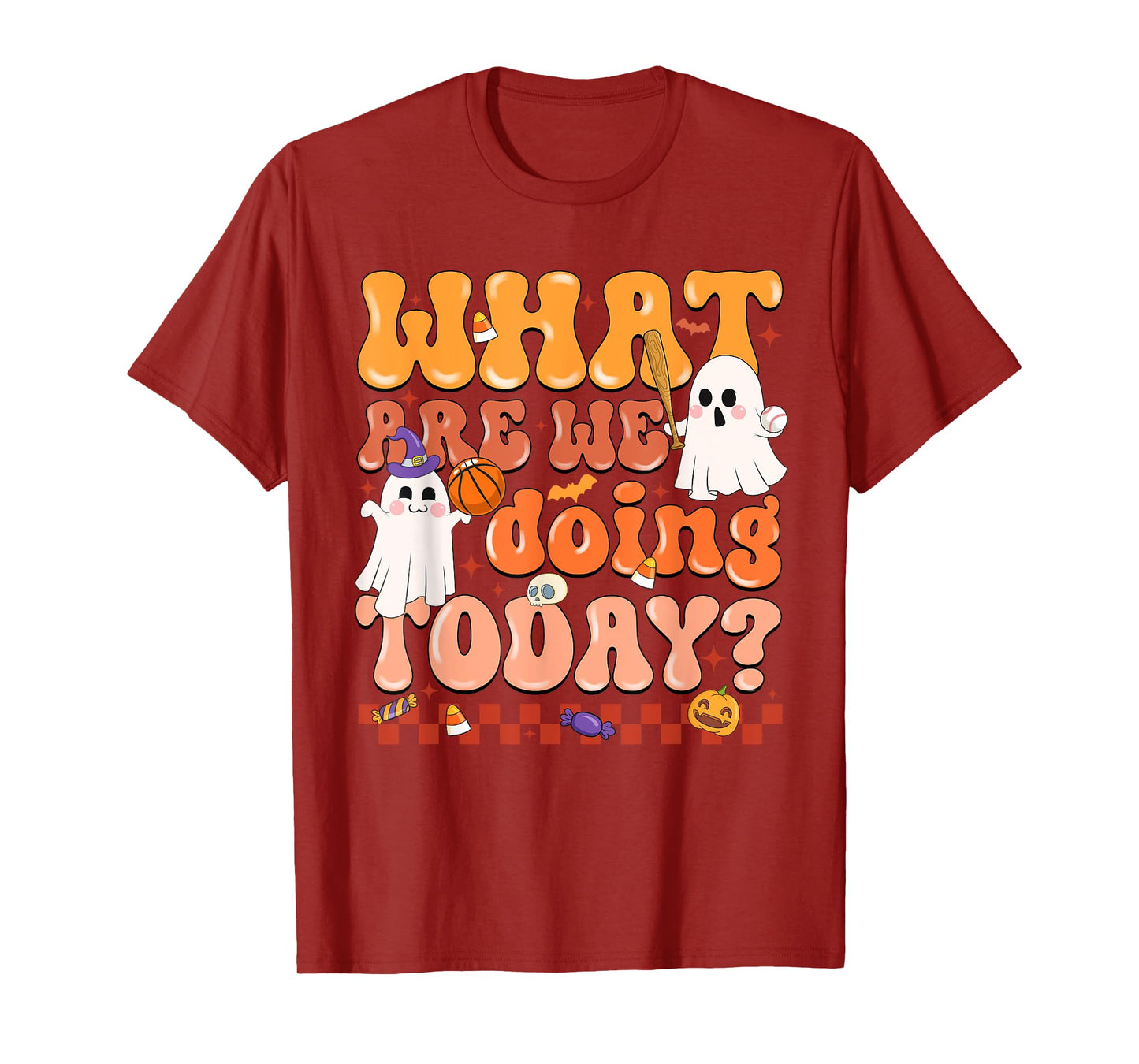 What Are We Doing Today Halloween PE Spooky Teacher T-Shirt