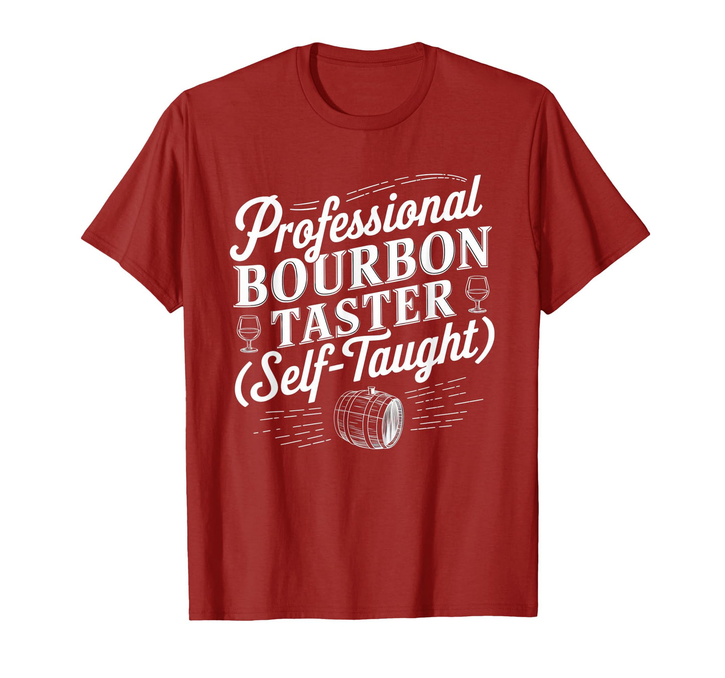 Professional Bourbon Taster Vintage Barrel Humor T-Shirt