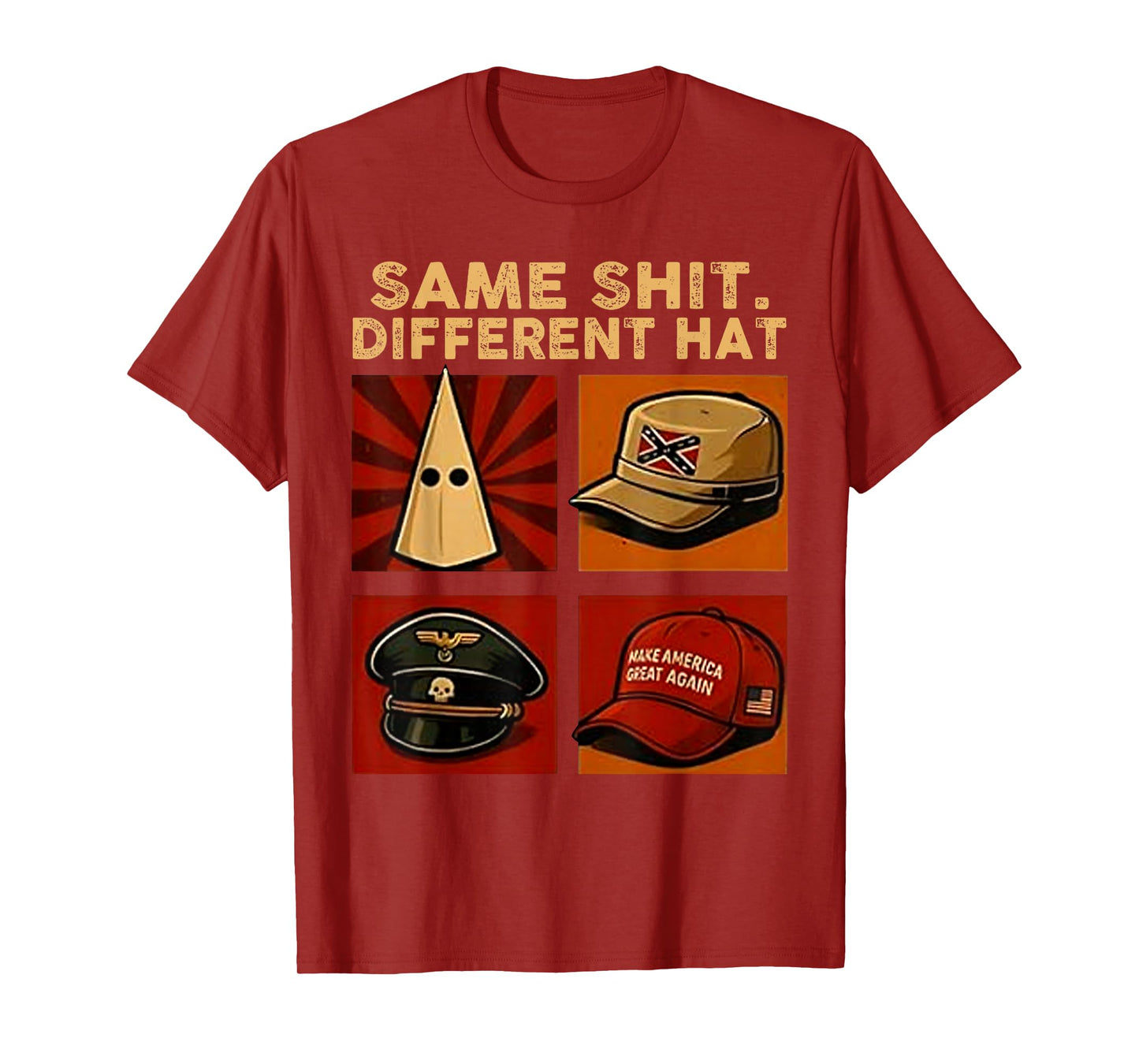 Same Shit Different Hat Retro Vintage T-Shirt