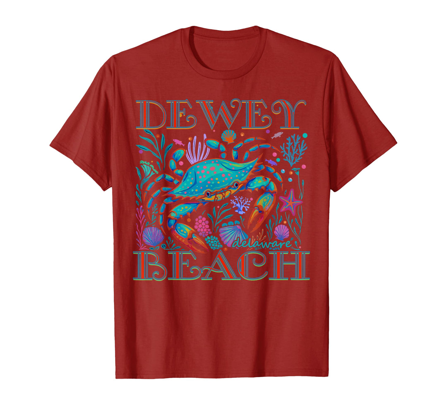 DEWEY BEACH DELAWARE BLUE CRAB SUMMER BEACH VACATION GIFTS T-Shirt