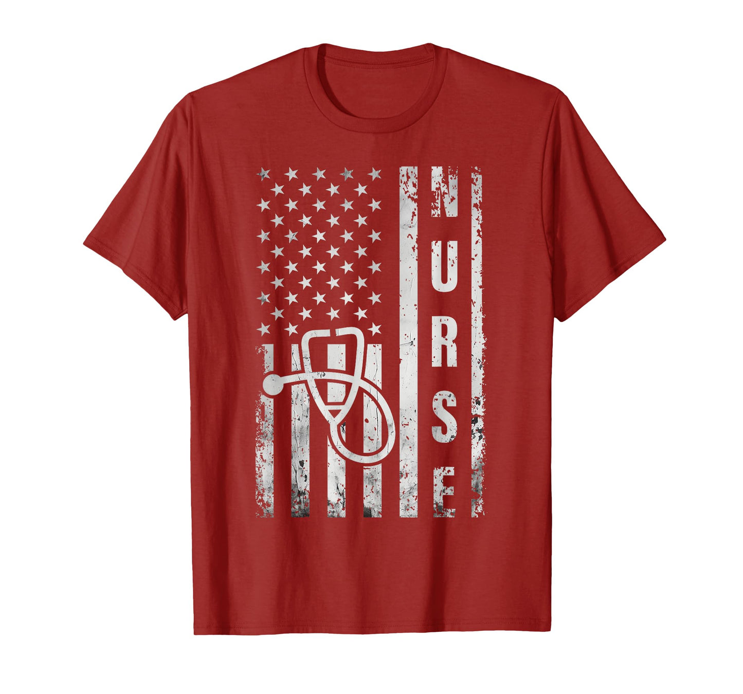 Funny American Flag Nurse Day Idea Nurses Life T-Shirt