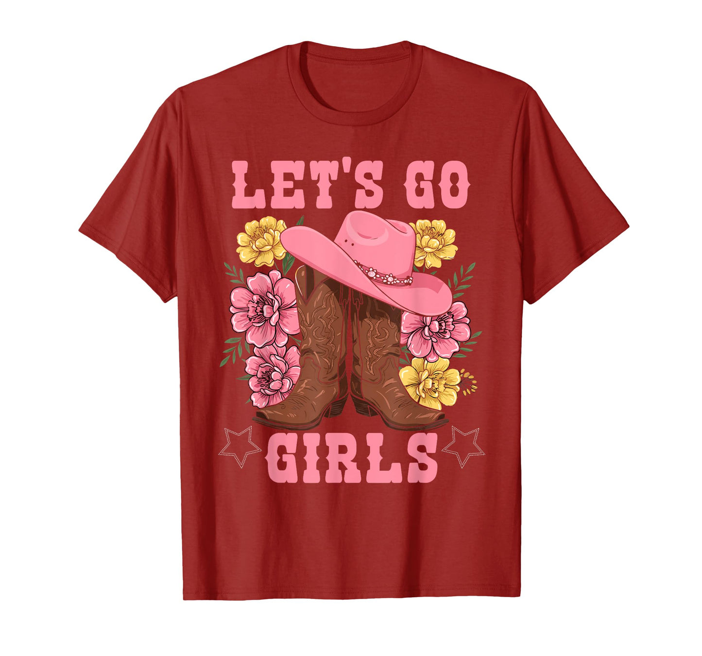 Let's Go Girls Tees Retro Rodeo Western Love Country Cowgirl T-Shirt