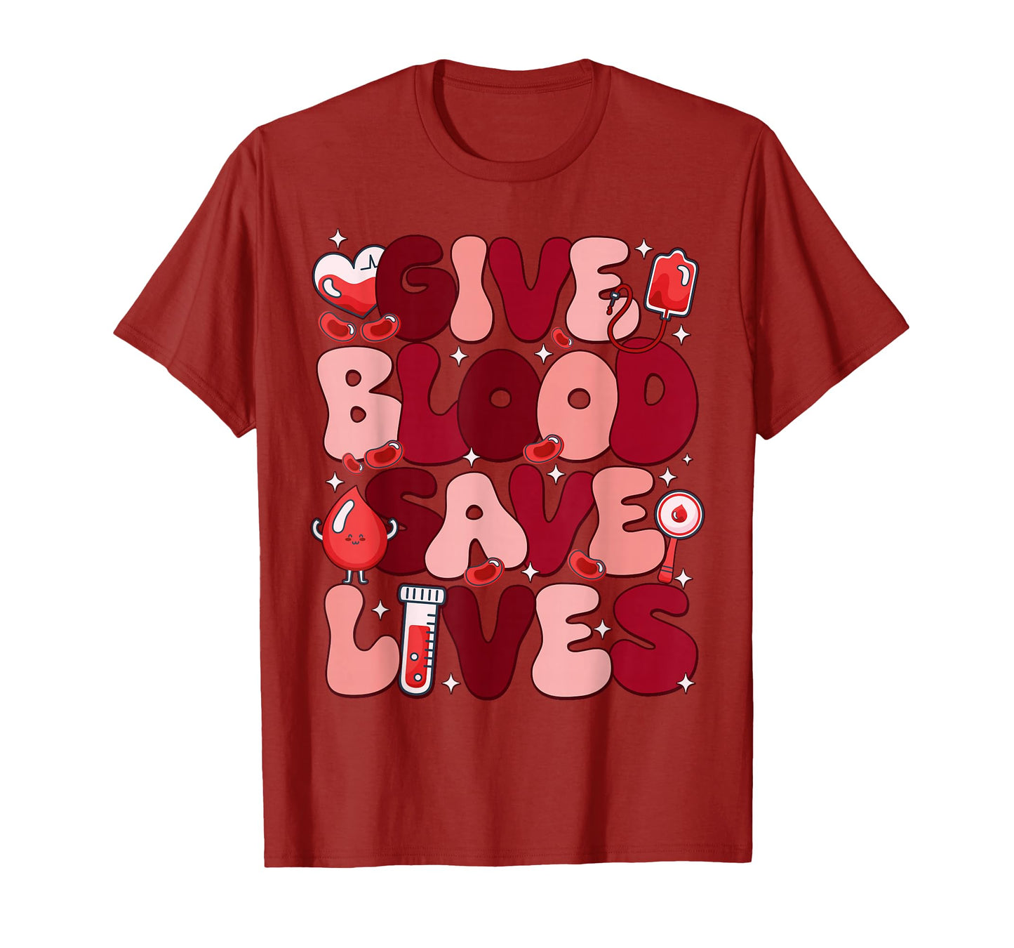 Give Blood Save Lives Blood Donation World Blood Donor Day T-Shirt