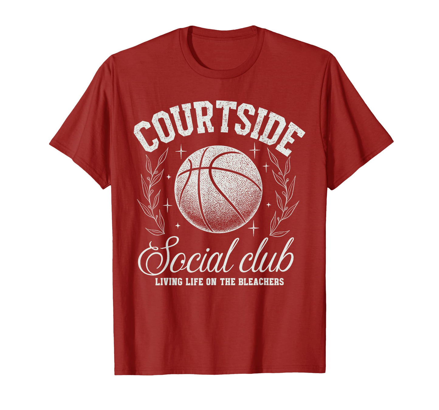 Courtside Social Club Basketball Bleachers Life Quote Funny T-Shirt