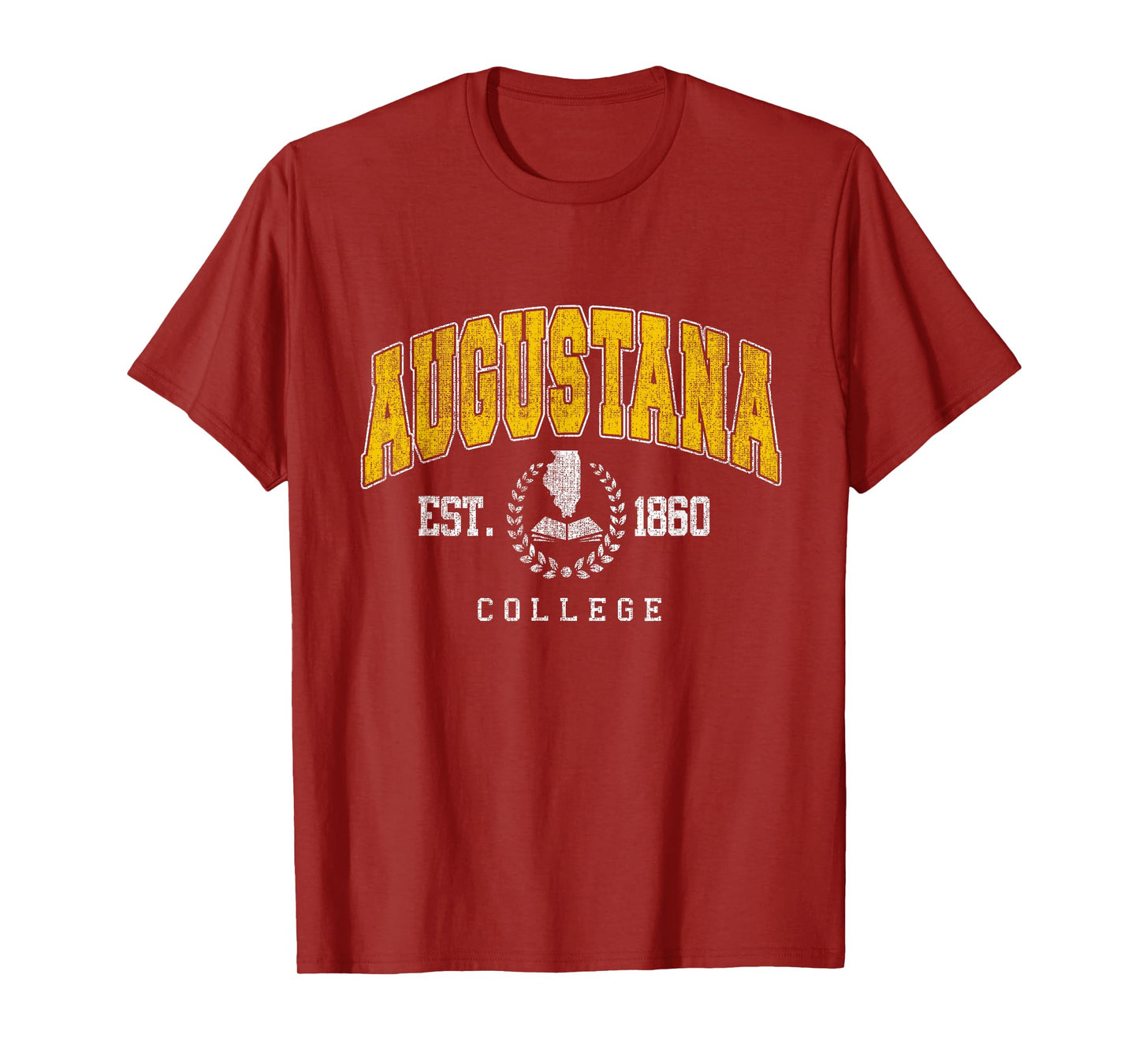 Augustana Arch Athletic Vintage Sports Tee Men Women T-Shirt