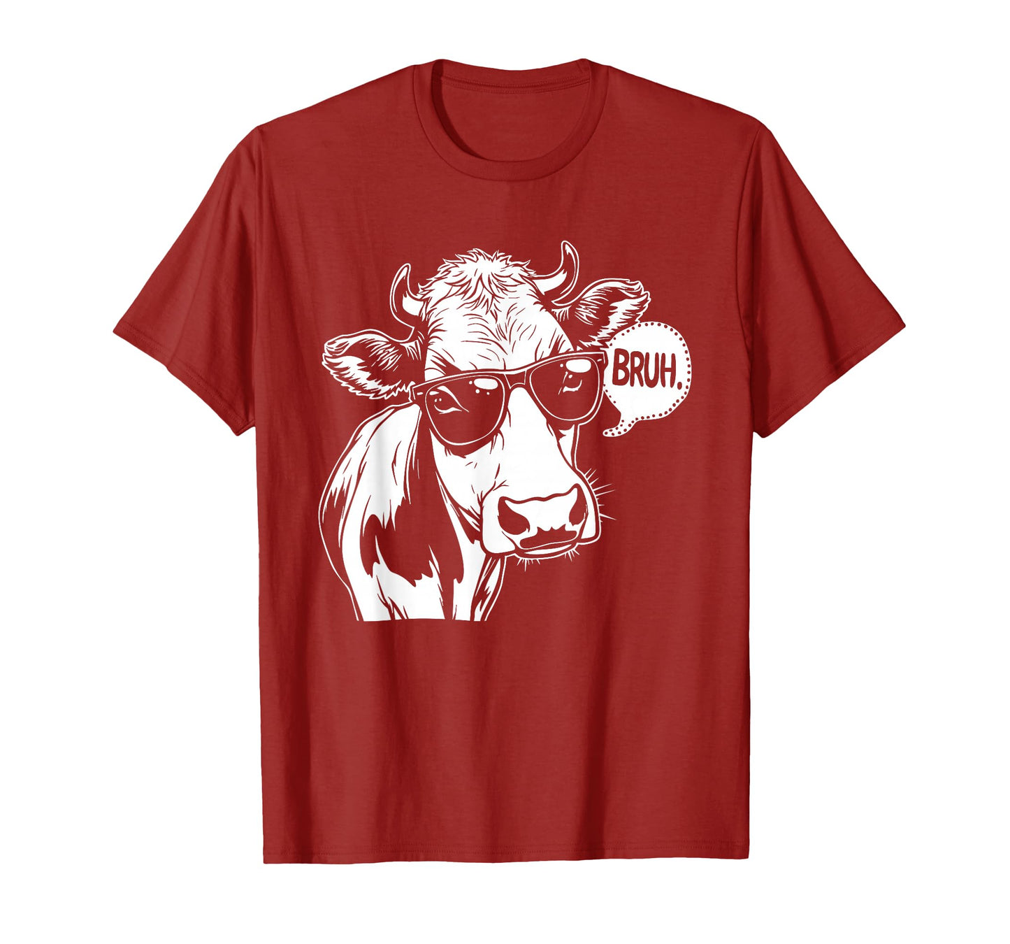 BRUH cow Funny cow Lover BRUUUH Meme Saying Slang T-Shirt