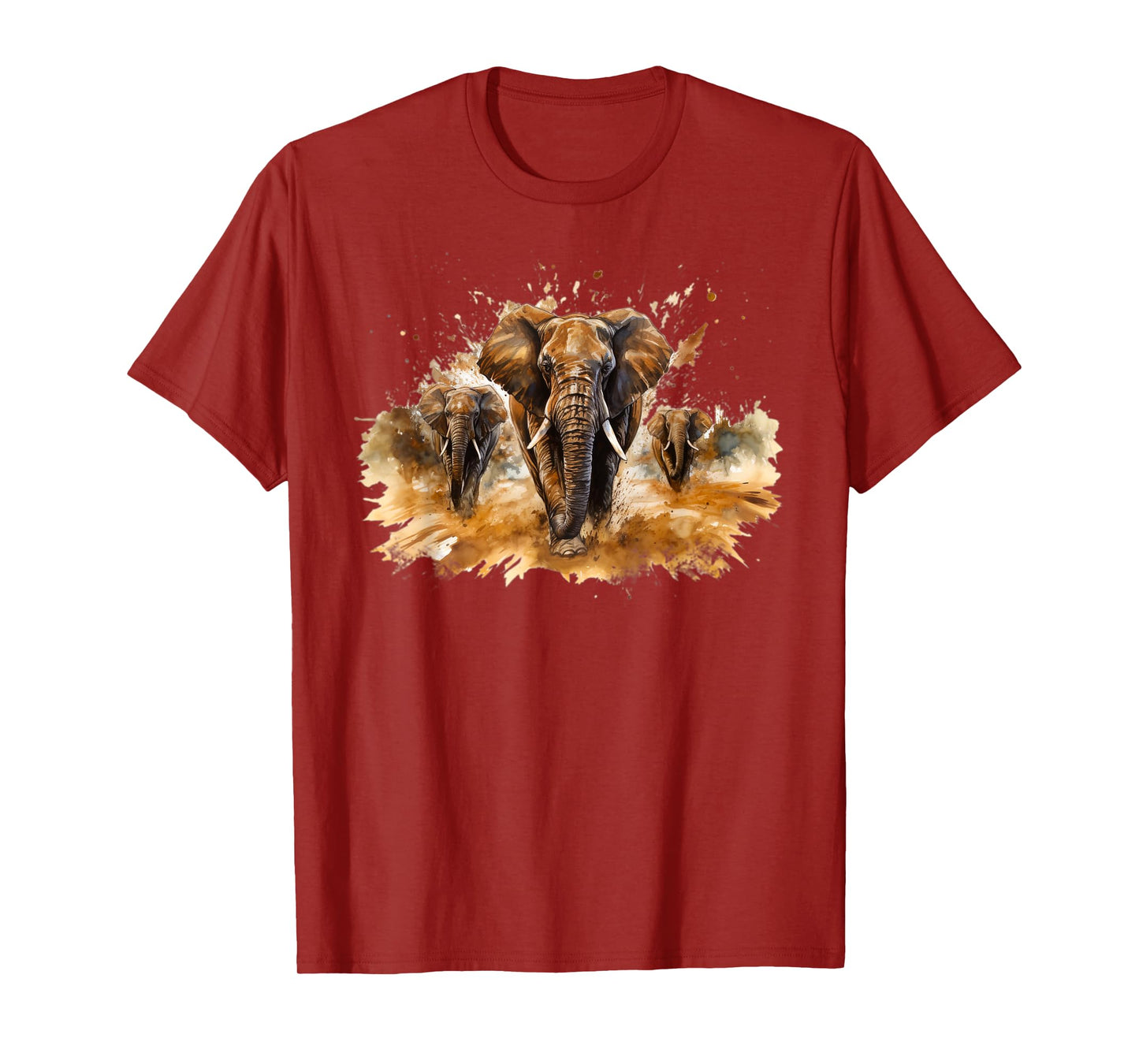 Fierce Majestic Powerful Charging Wildlife Elephant T-Shirt