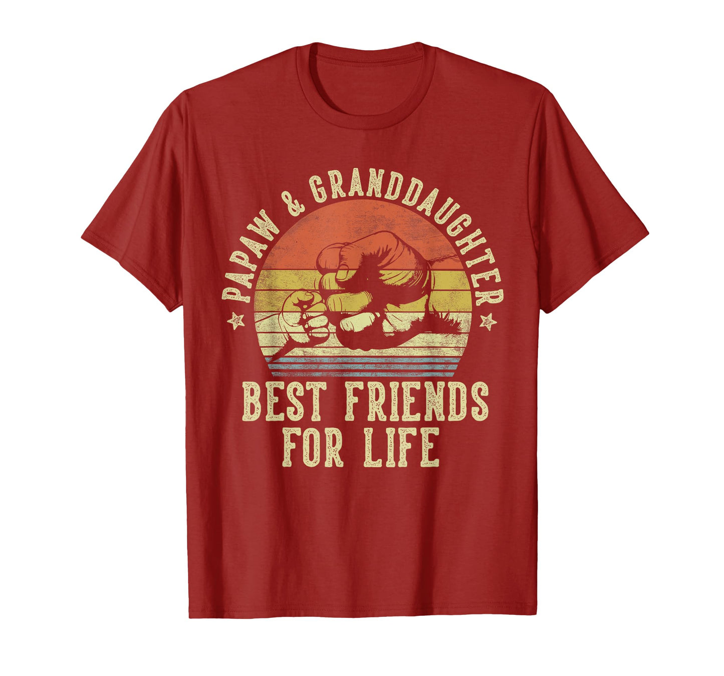 Papaw and Granddaughter Best Friends for Life Funny Papaw T-Shirt