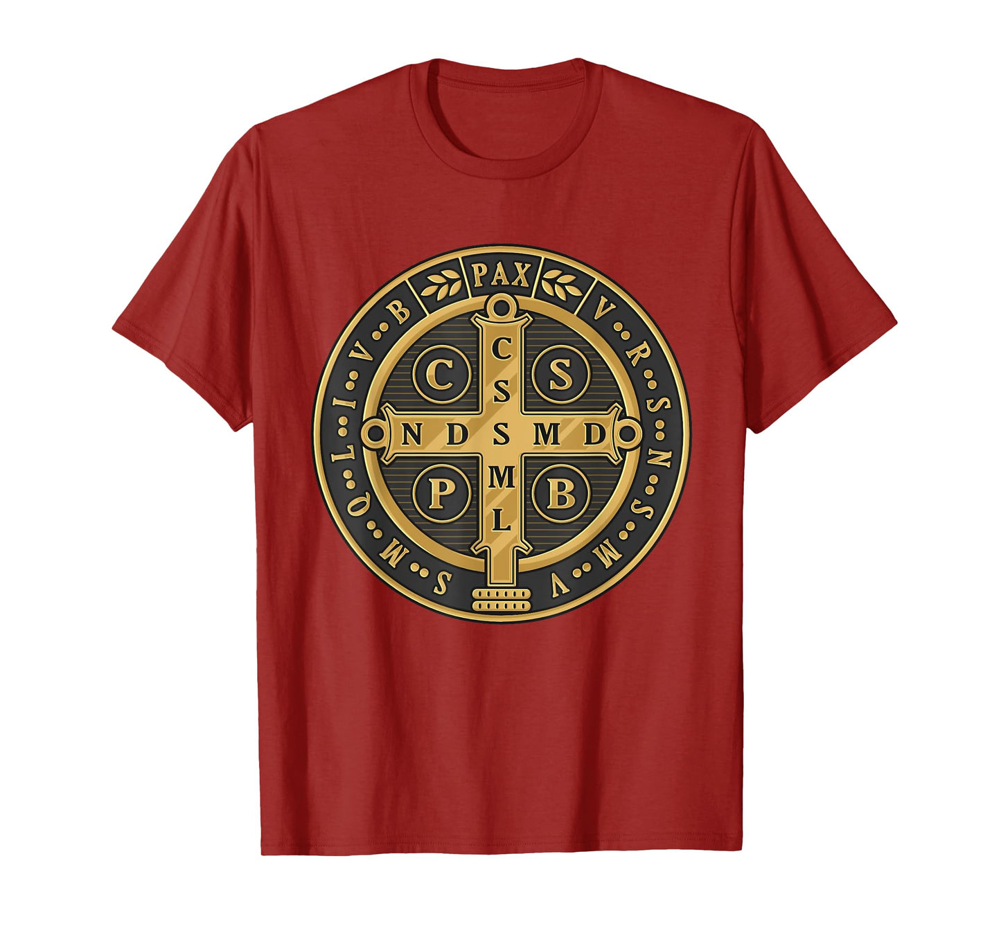 Saint Benedict Medal Traditional Latin Catholic T-Shirt