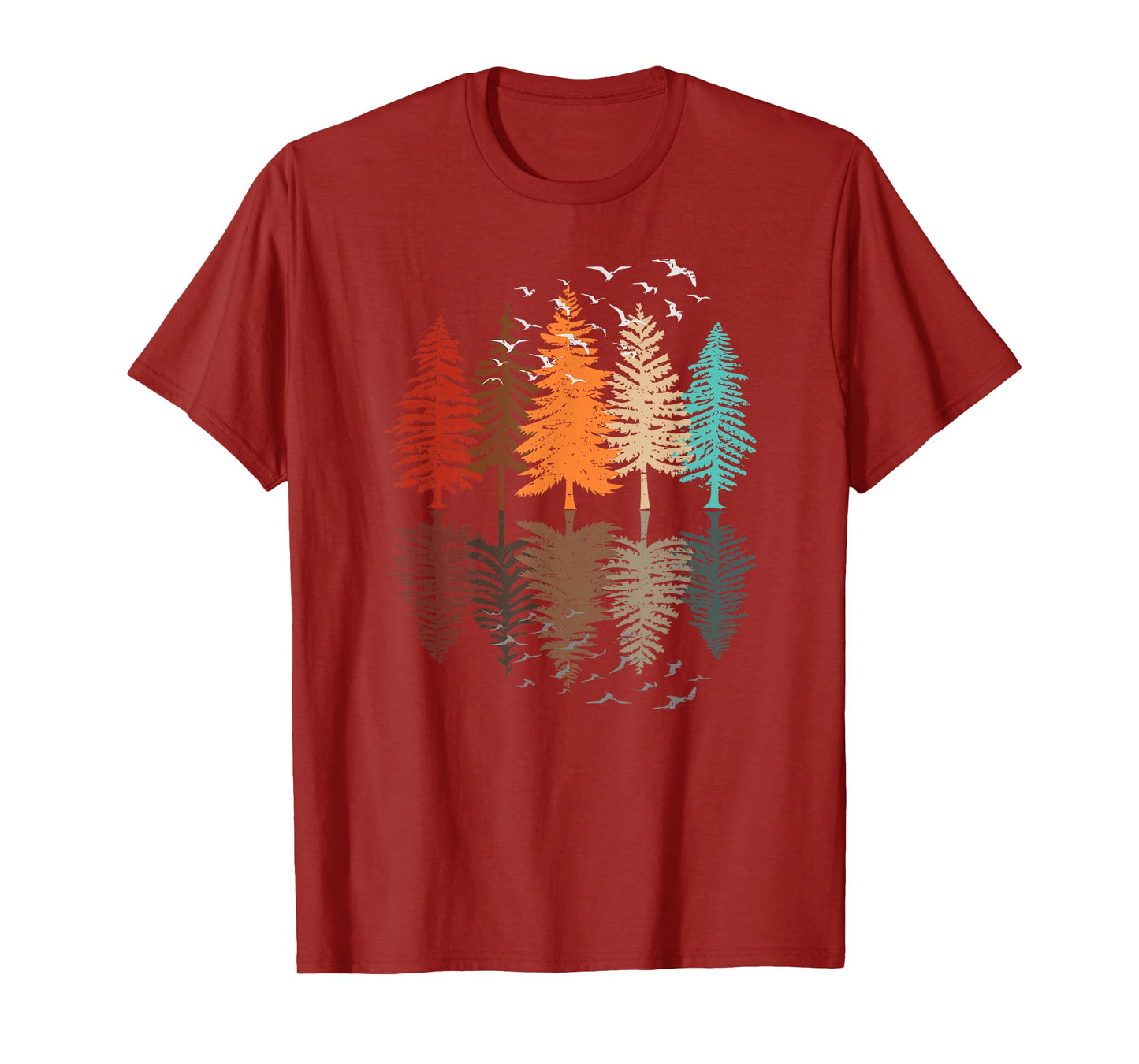 Trees Reflection Wildlife Landscape Nature Forest T-Shirt