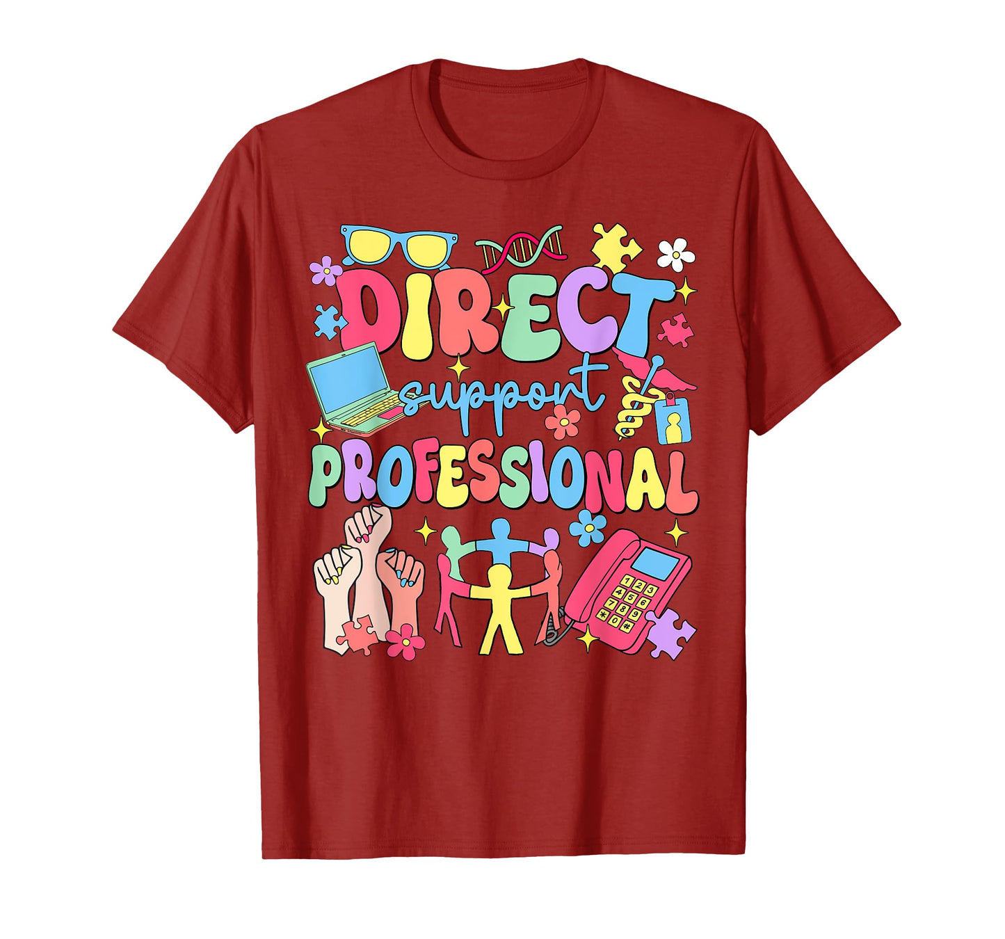 Groovy Direct Support Professional Funny Social Worker Life T-Shirt