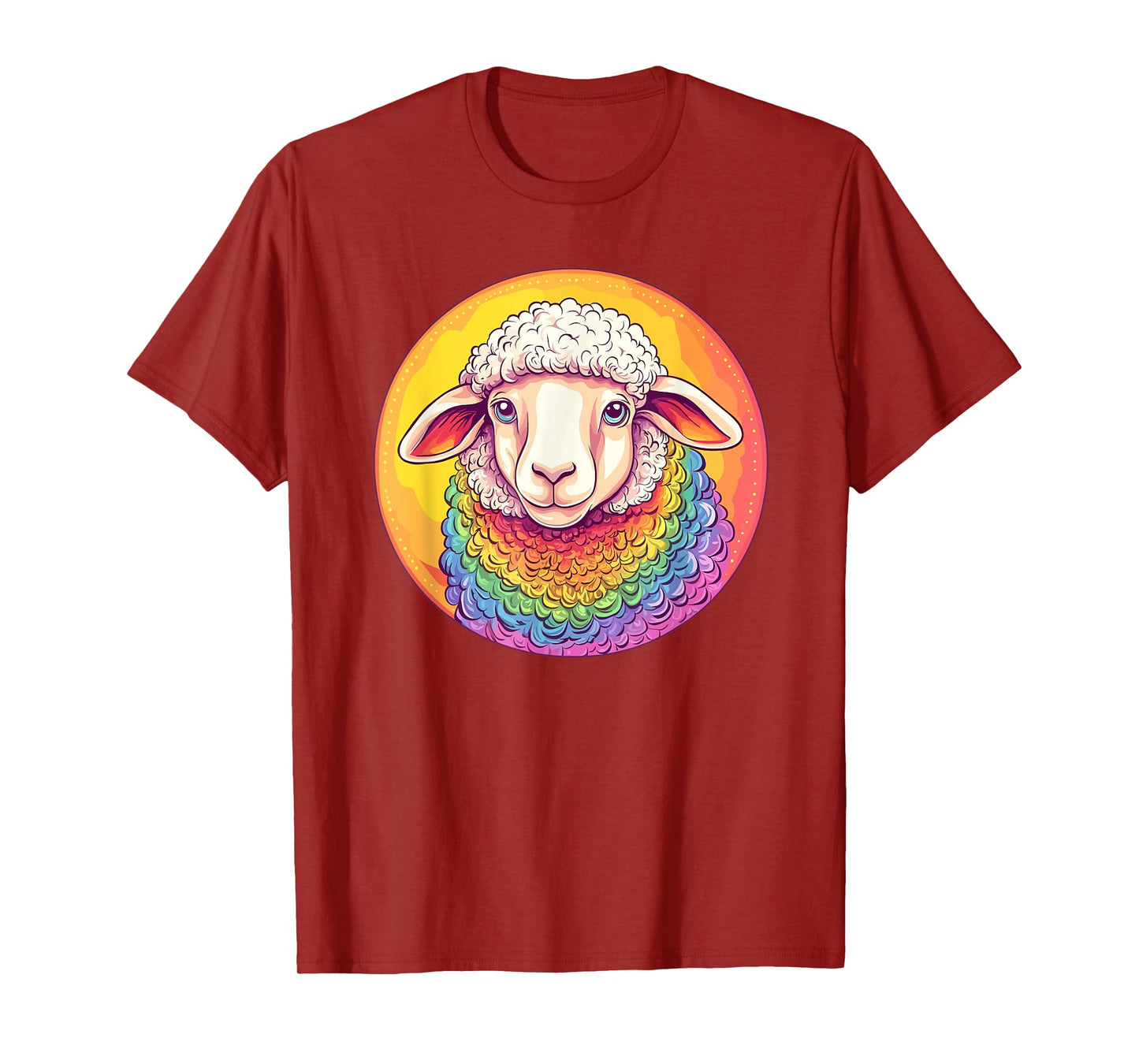 Rainbow Sheep Colorful Pride Love T-Shirt