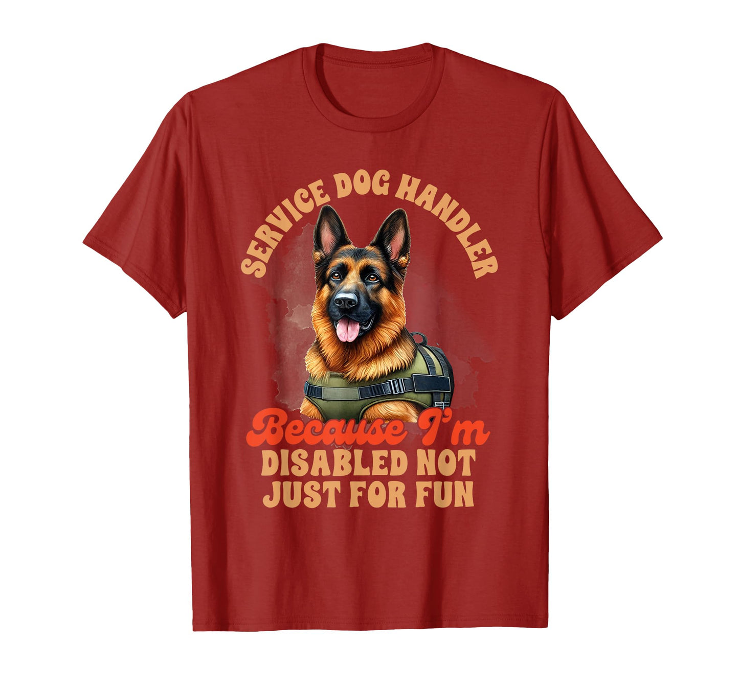 Service Dog Training German Shepherd Service Dog Handler T-Shirt