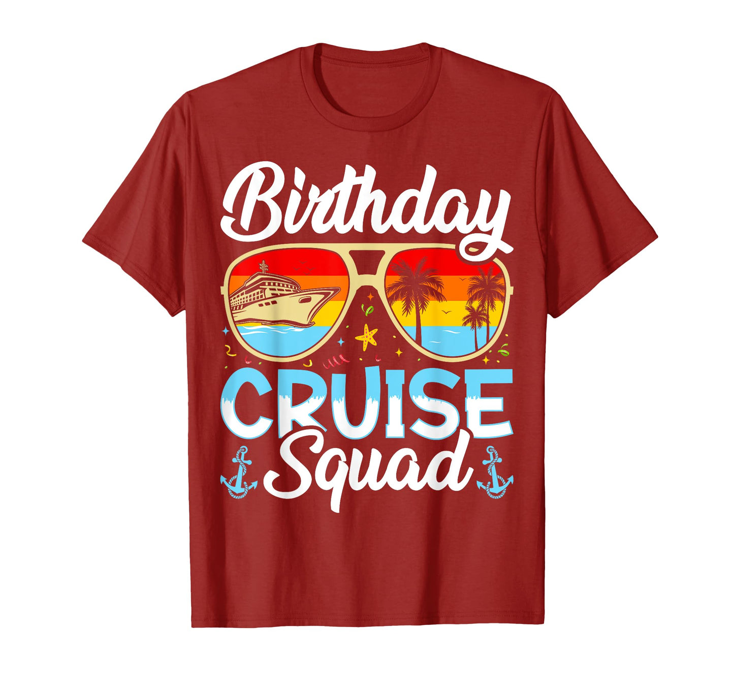 Birthday Cruise squad2025 Ship Vacation Trip Family Matching T-Shirt