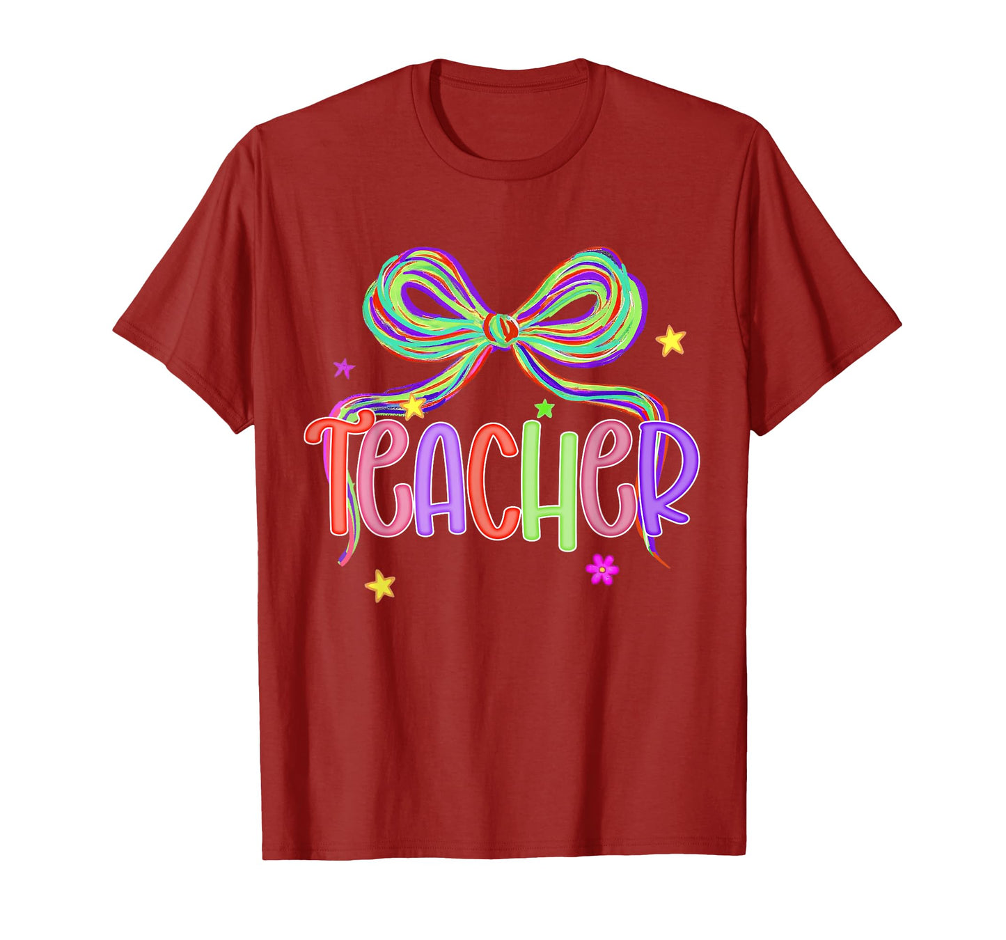 Teacher Appreciation Back to School Coquette Bow Teaching T-Shirt