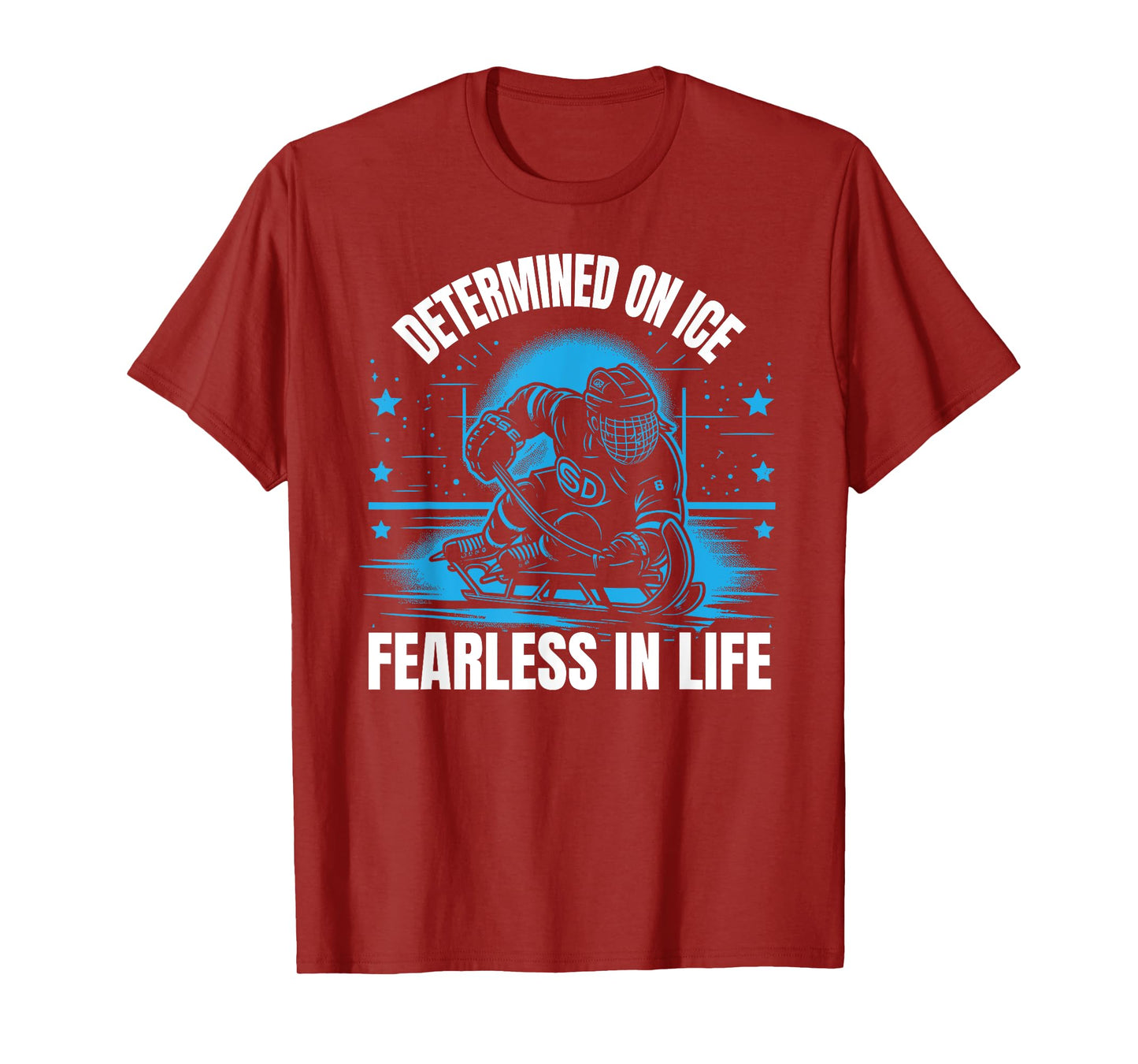 Sled Hockey Player Ice Hockey Lover Winter Sports T-Shirt
