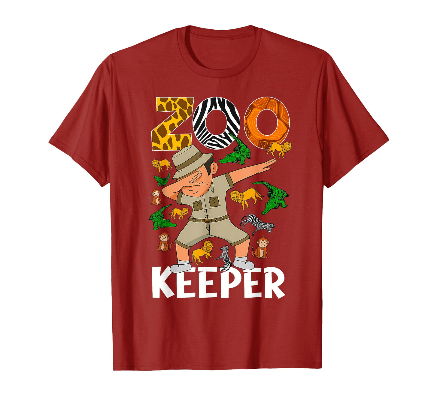 Zookeeper Dabbing Safari Animals Zoo Wildlife Lover T-Shirt