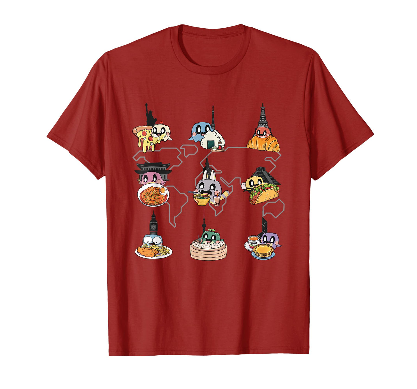 International Flavours by Dinobean Studios Cute Black Print! T-Shirt