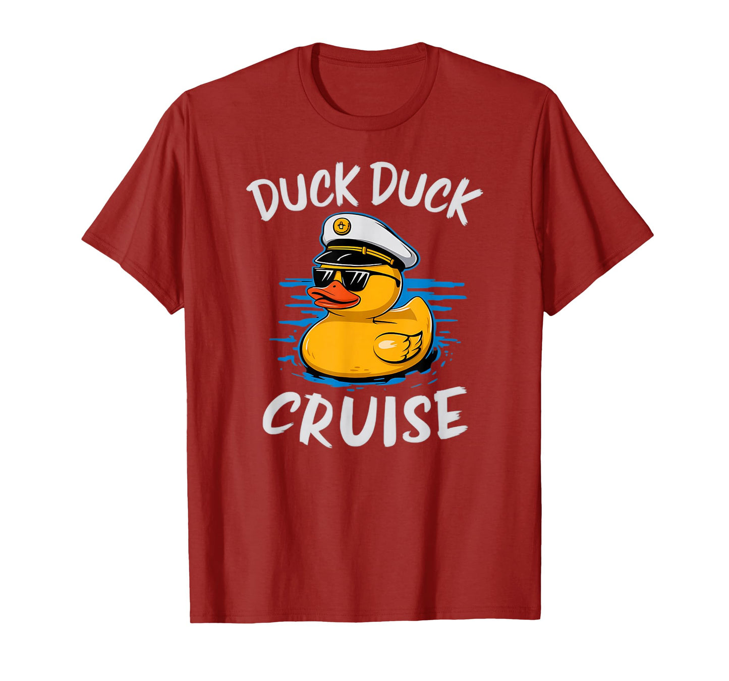 Duck Duck Cruise Rubber Duck Nautical Captain Cruise Ship T-Shirt