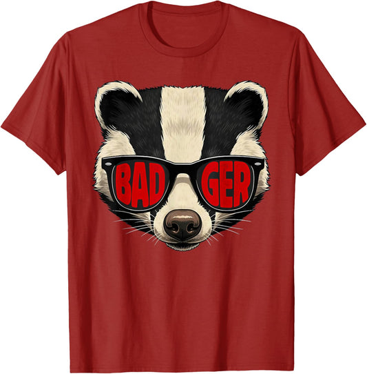 Classic Retro Badgers Name Pride Styles 90s Spirit Evergreen T-Shirt