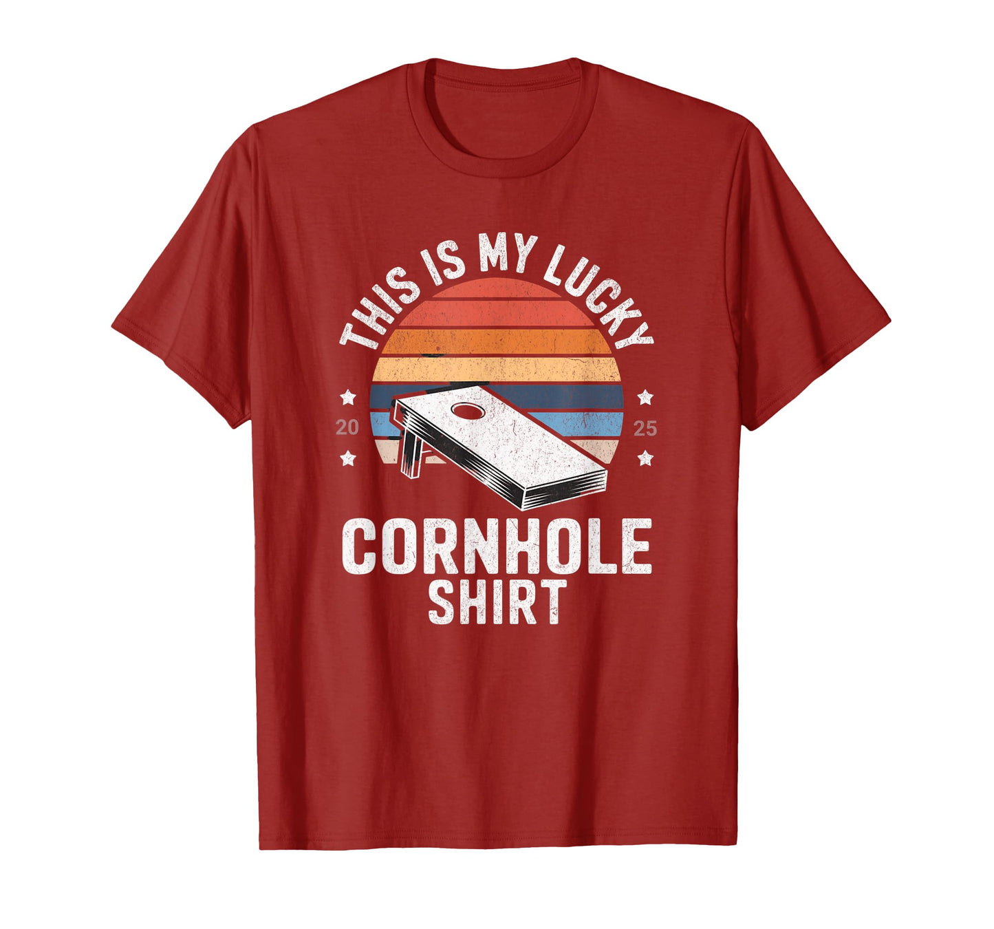 This Is My Lucky Cornhole Funny Graphic T-Shirt