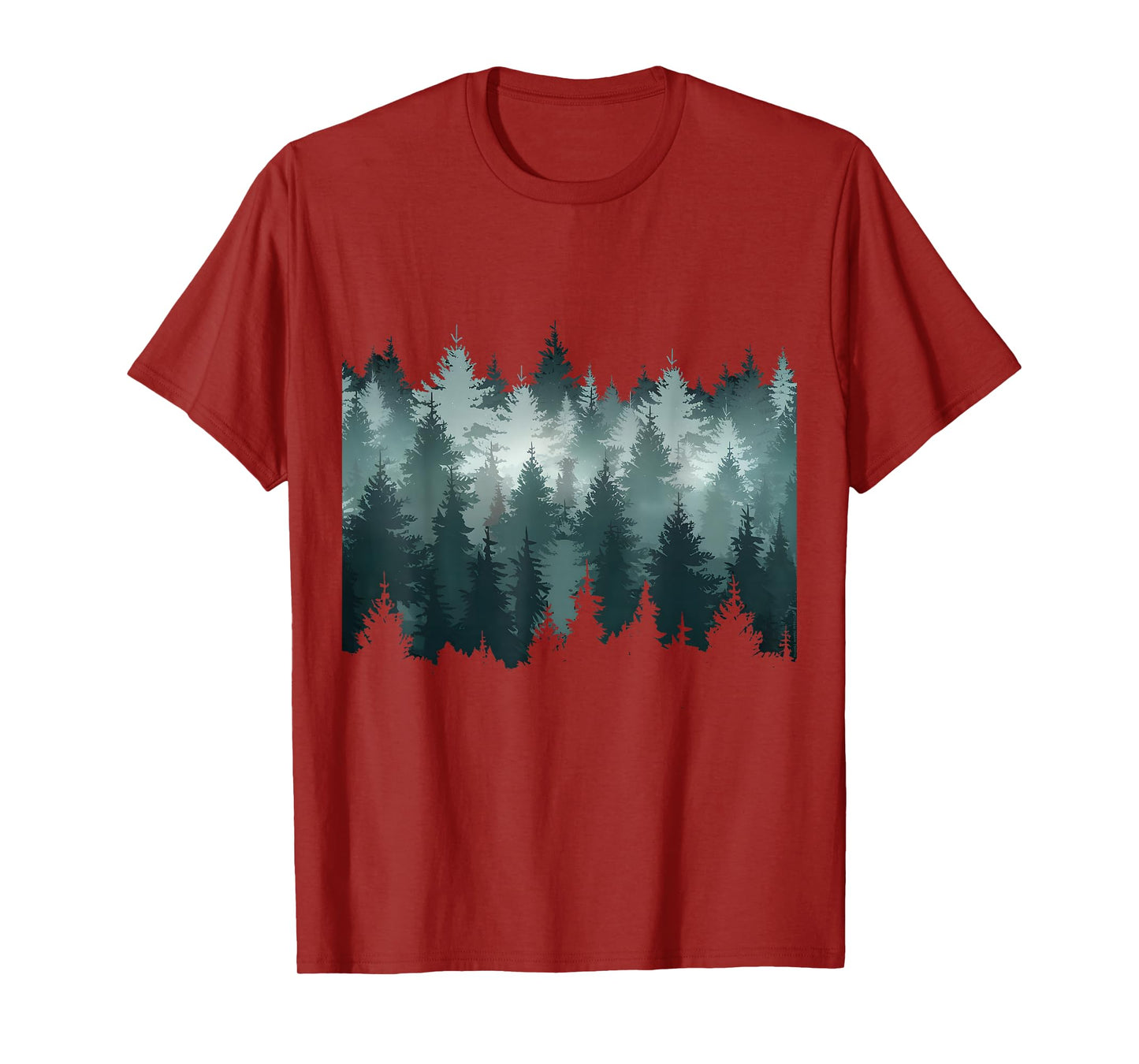 Trees Nature Mountains Adventure Outdoor Wildlife Forest T-Shirt