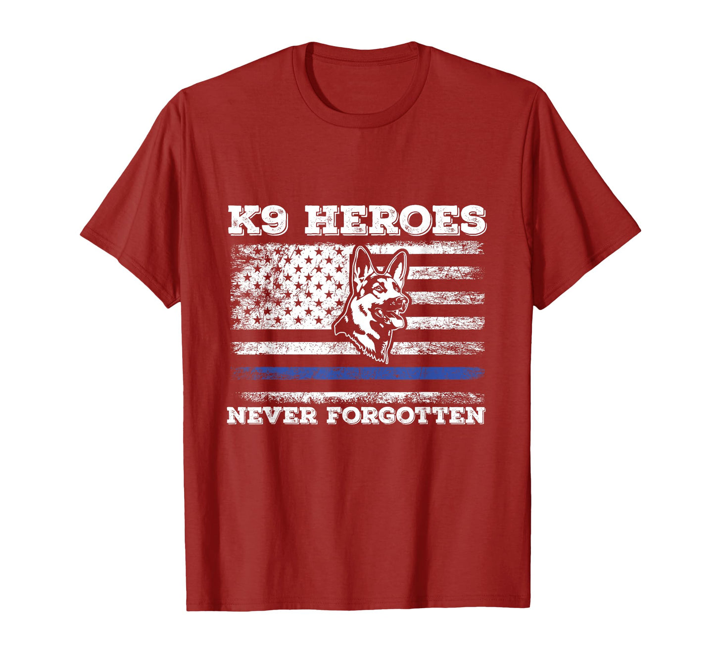 K9 Veteran Military Working Dog USA US Flag K9 Veterans Day T-Shirt for Men Women Girls Kids