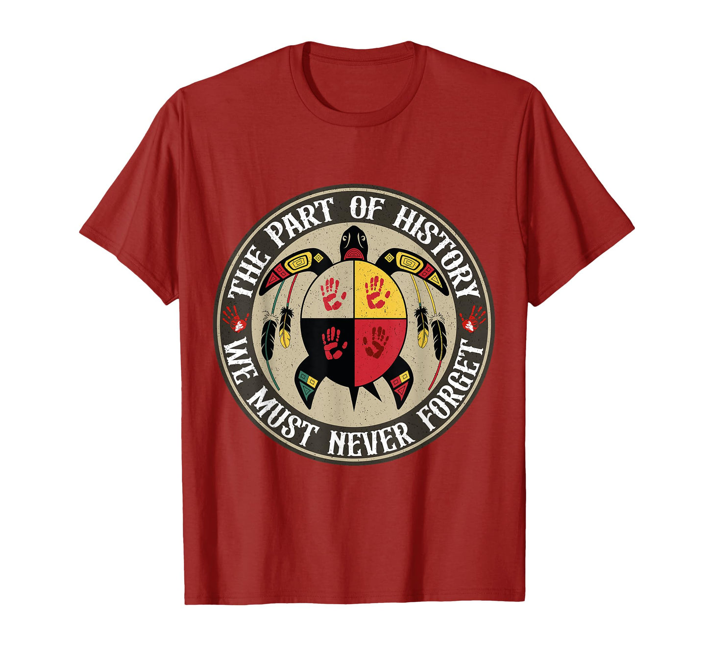 Medicine Wheel Turtle MMIW Native Americans T-Shirt