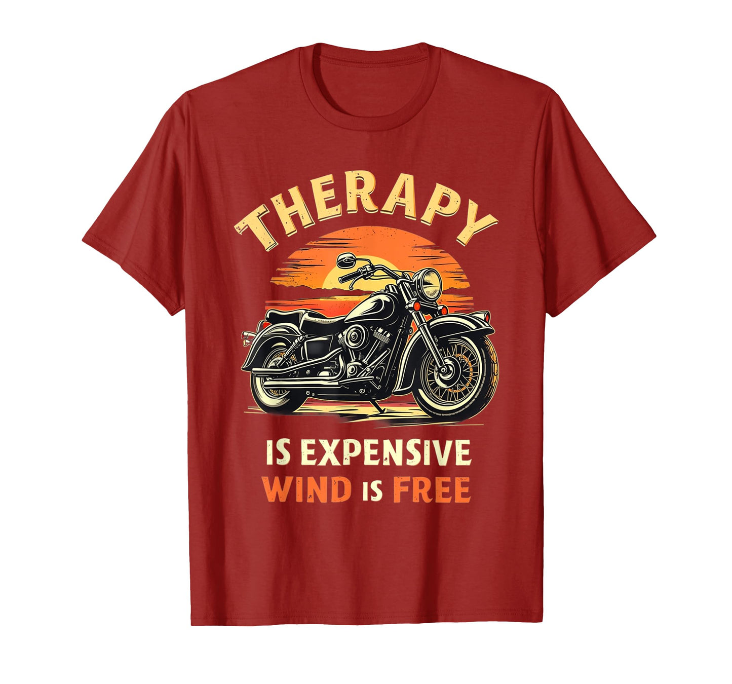 Funny Biker Life Therapy Sarcastic Motorcycle Rider Gift T-Shirt