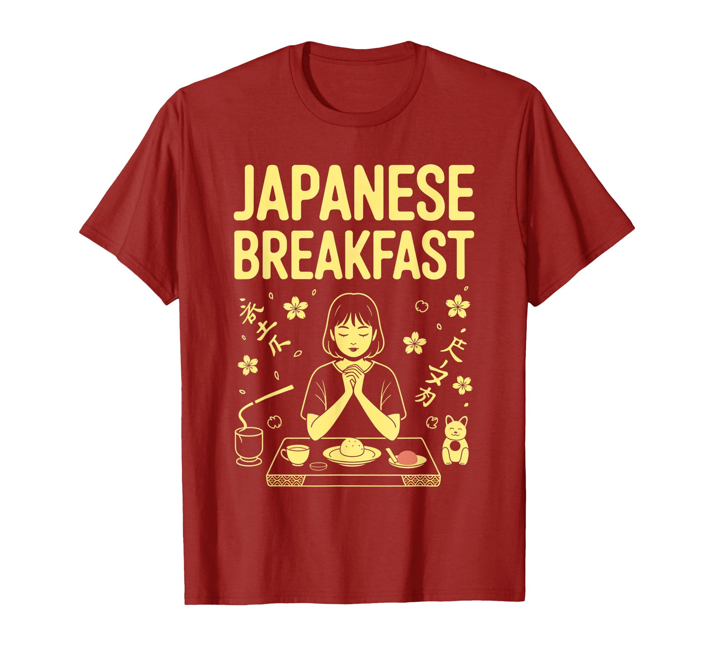 Japanese Breakfast Zen Morning Miso Rice Tea Graphic Art T-Shirt