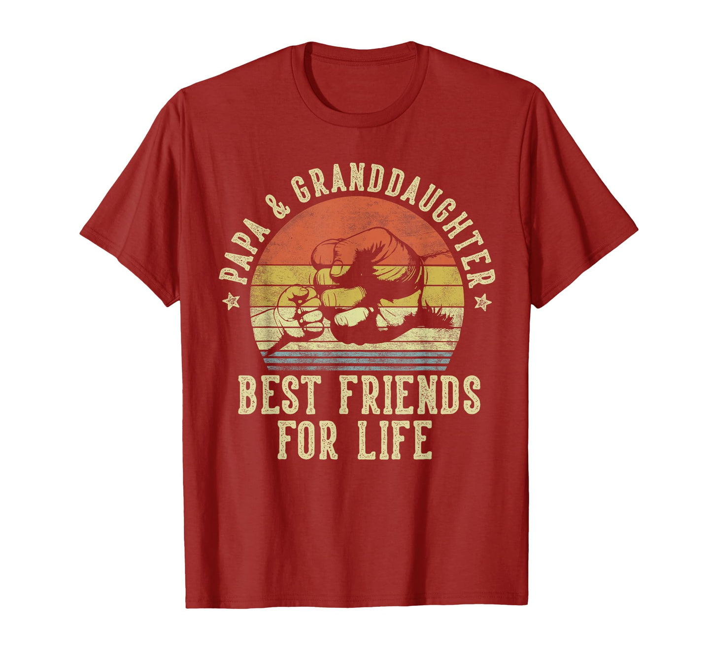 Papa and Granddaughter Best Friends for Life Funny Papa T-Shirt