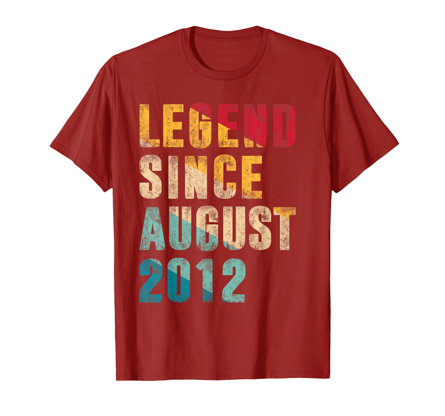 Legend Since August 2012 - 13 Year Old Gifts - 13th Birthday T-Shirt