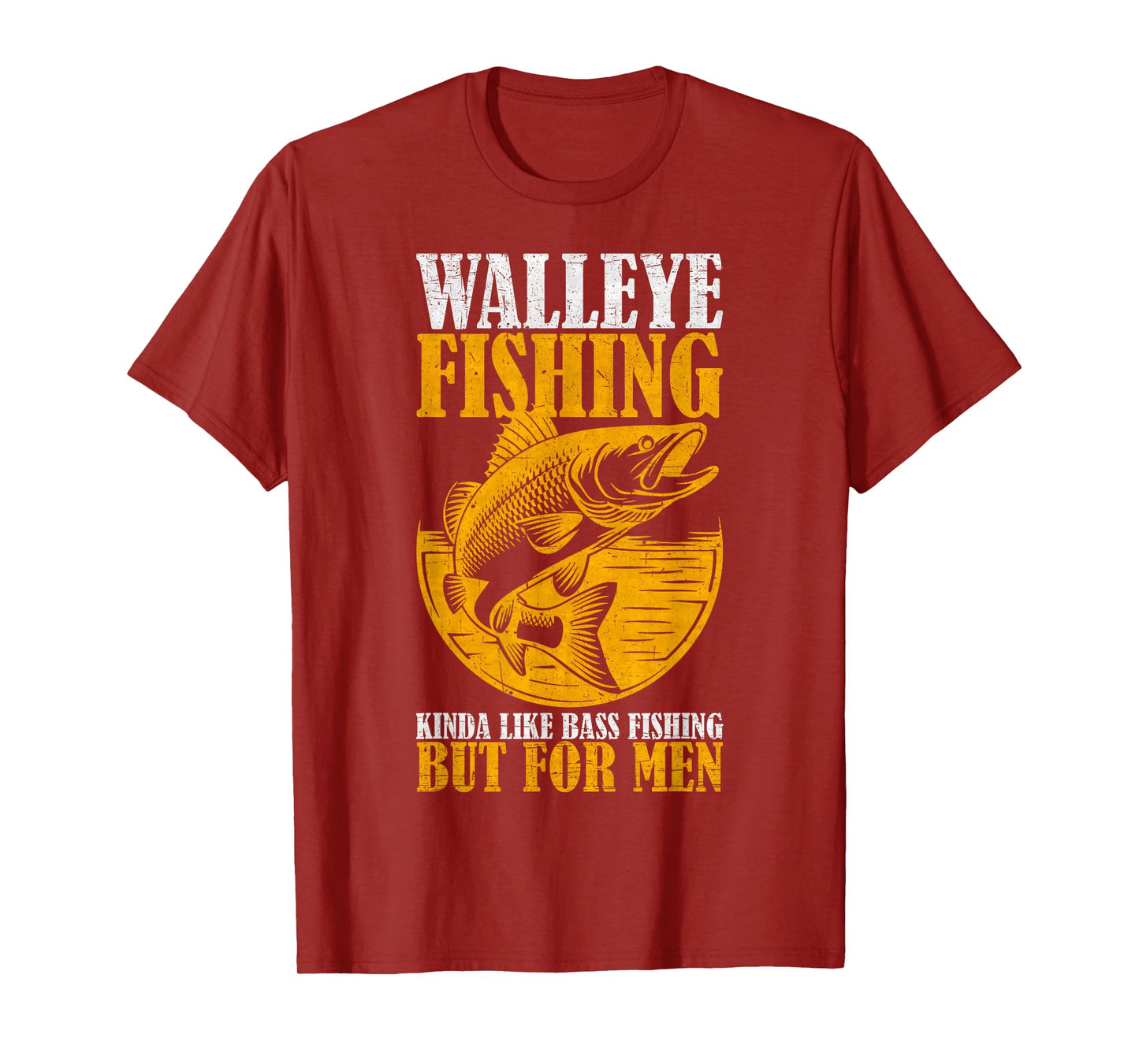 Vintage Walleye Fishing For Men, Fisherman, Fishing Lover T-Shirt