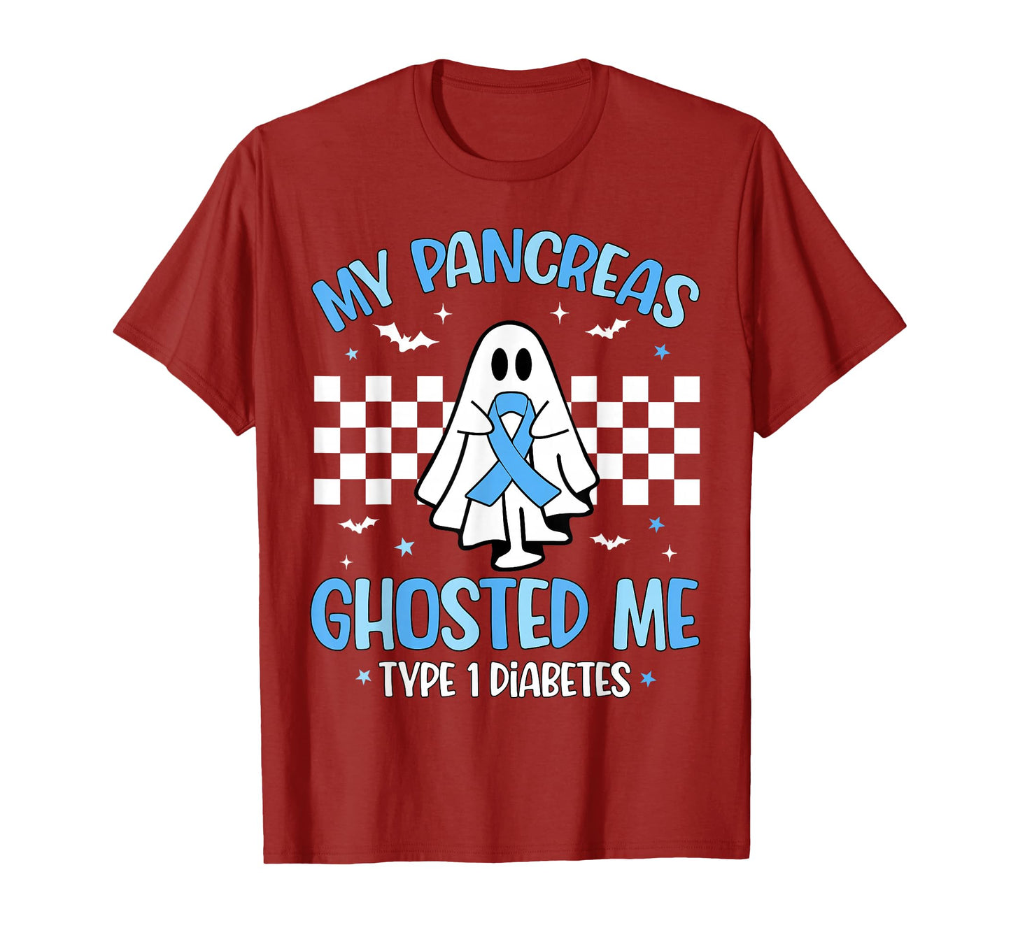 Halloween My Pancreas Ghosted Me Funny Type 1 Diabetes T1D T-Shirt