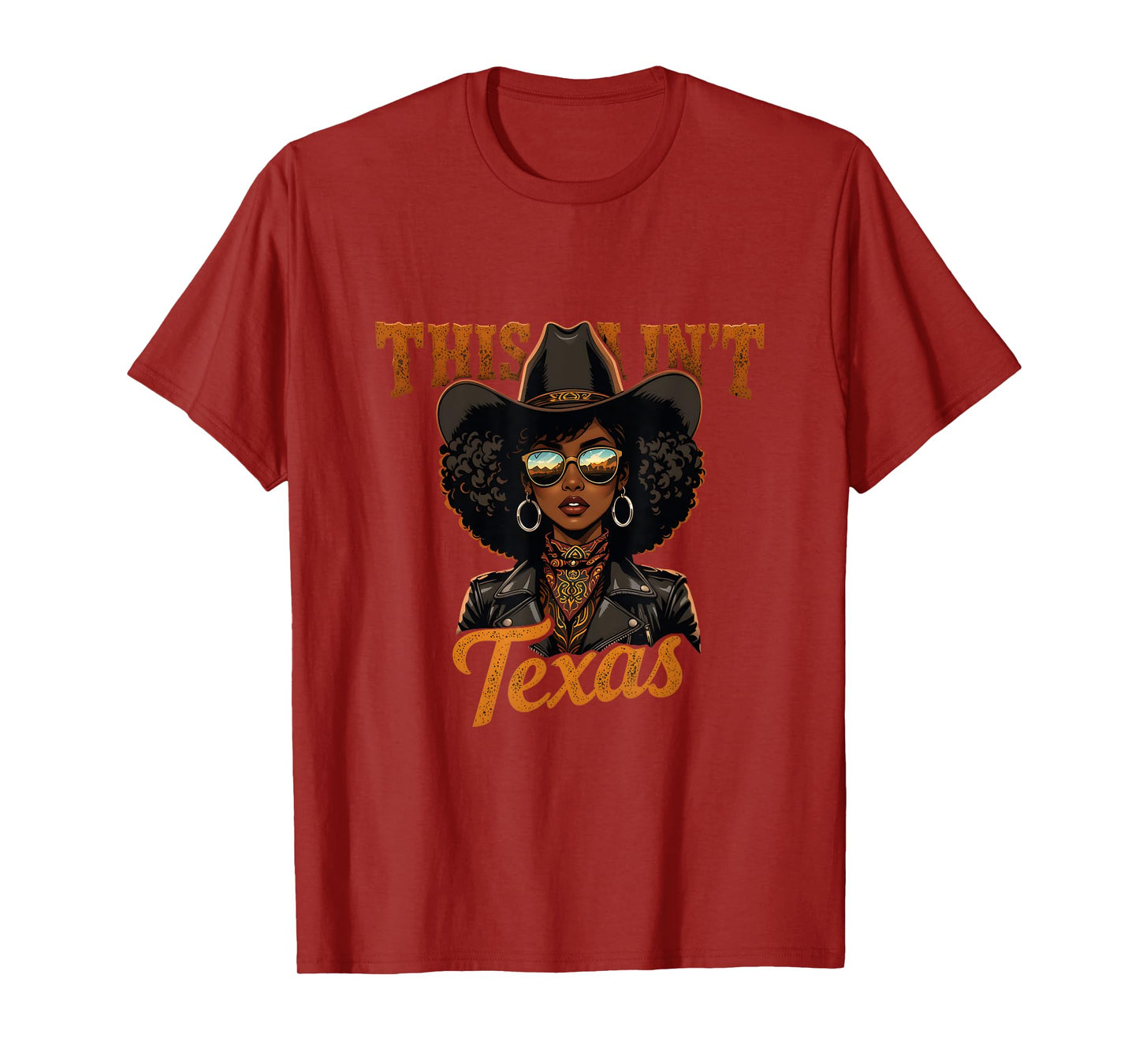 Texas African American Melanin This Ain’t Cowgirl Woman T-Shirt