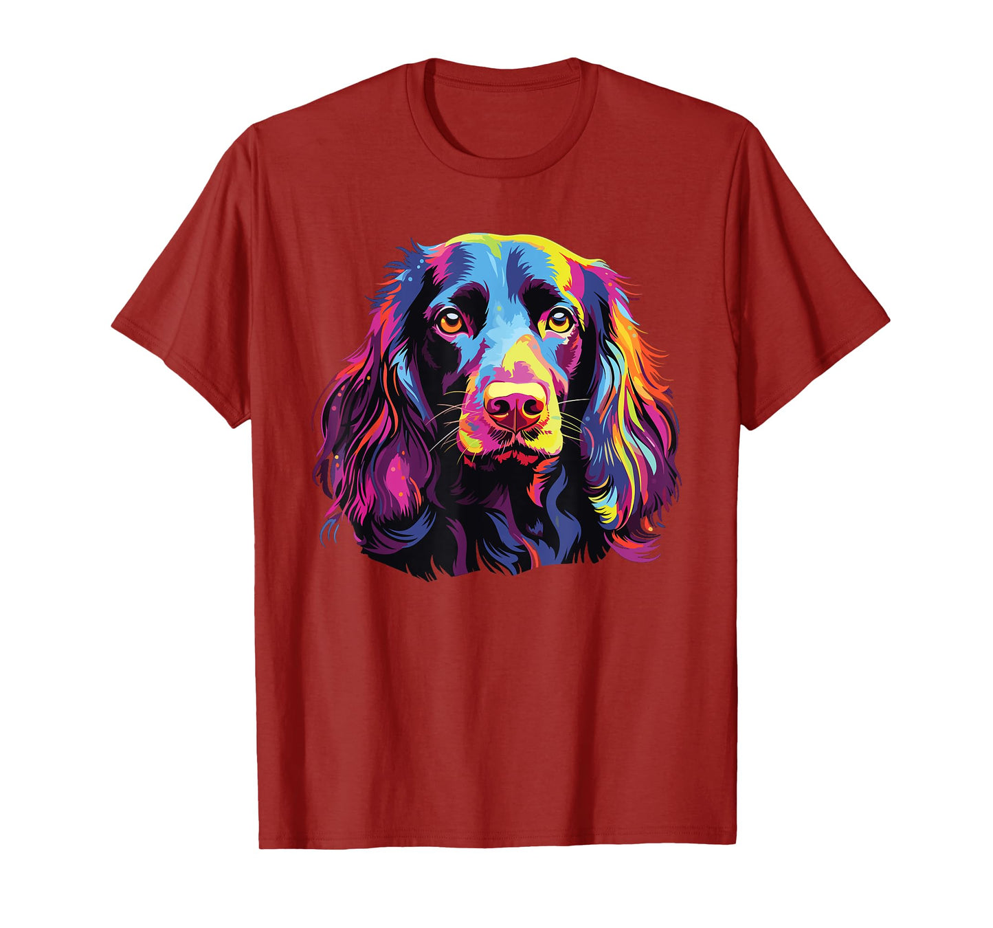 Watercolor Colorful Boykin Spaniel Dogs T-Shirt