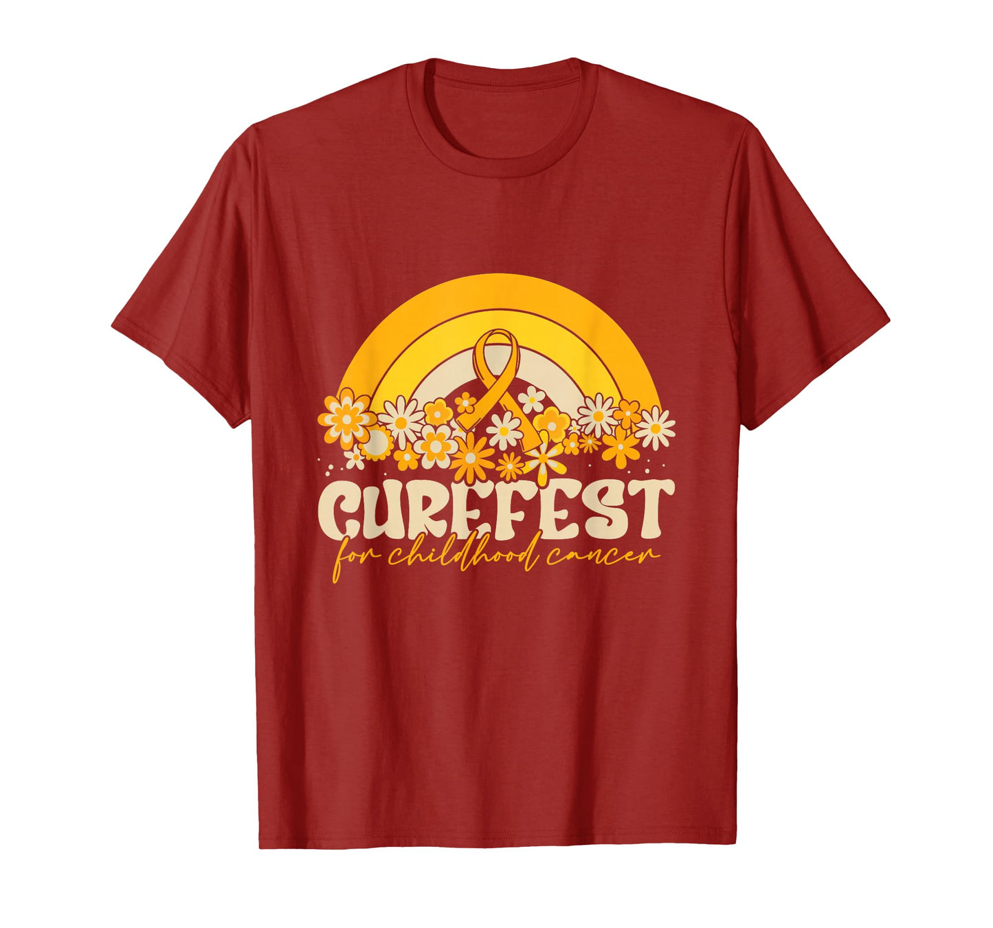 CureFest 2025 CureFest for Childhood Cancer Wear Gold T-Shirt