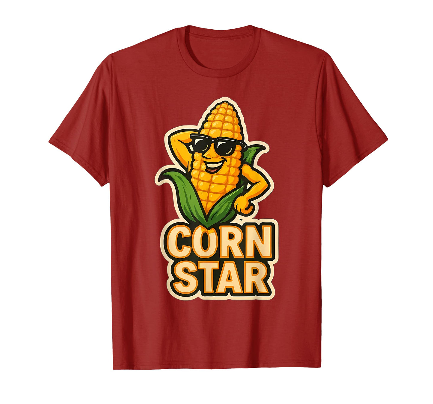 CornStar with Sunglasses Funny Farmer Corncob Cob Maize T-Shirt