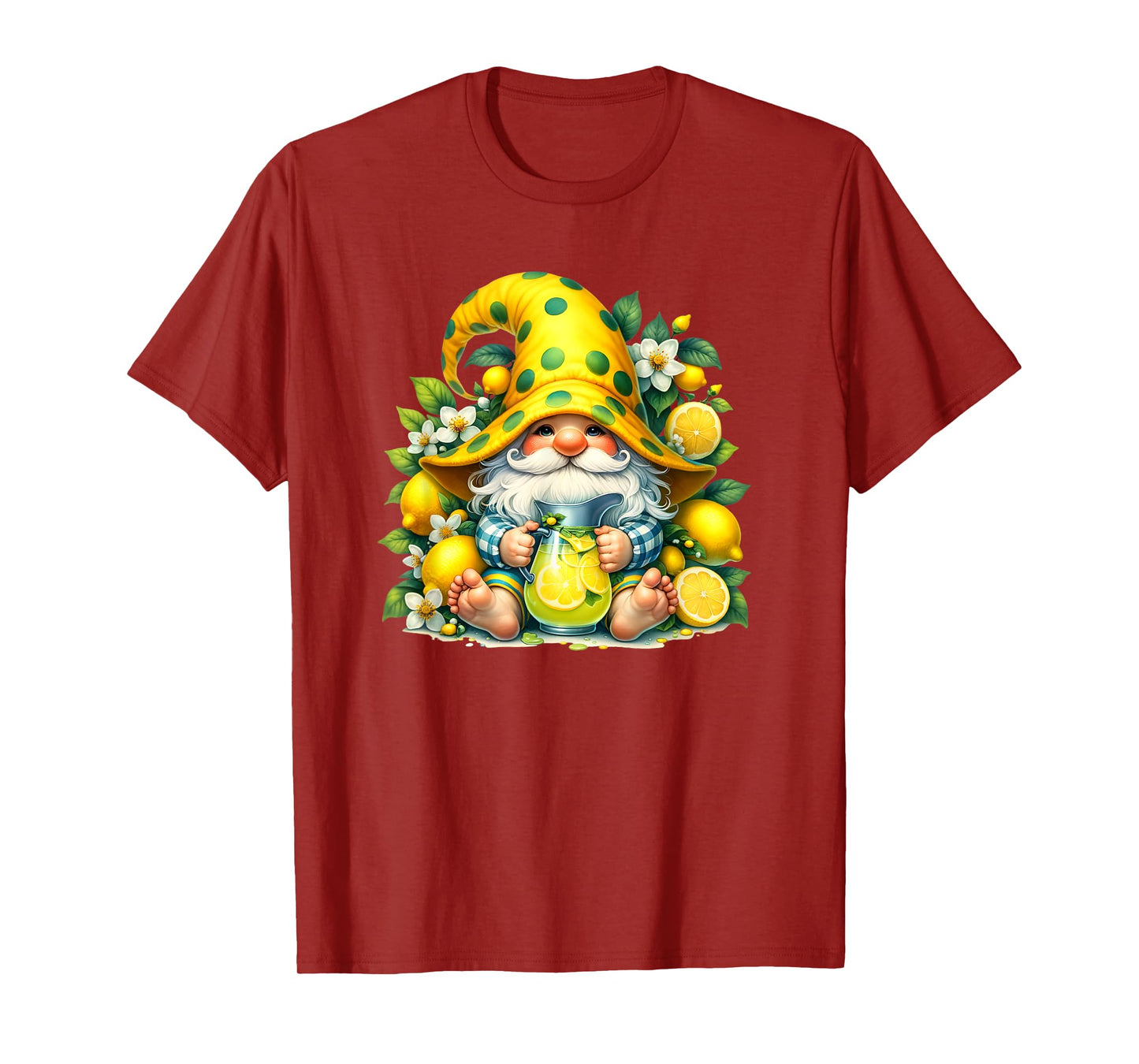 Lemonade Gnome For Women And Men Lemon Fruits For Summer T-Shirt