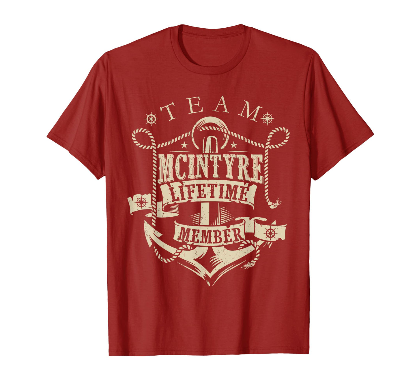 Team McINTYRE Lifetime Member Vintage McINTYRE Family Name T-Shirt